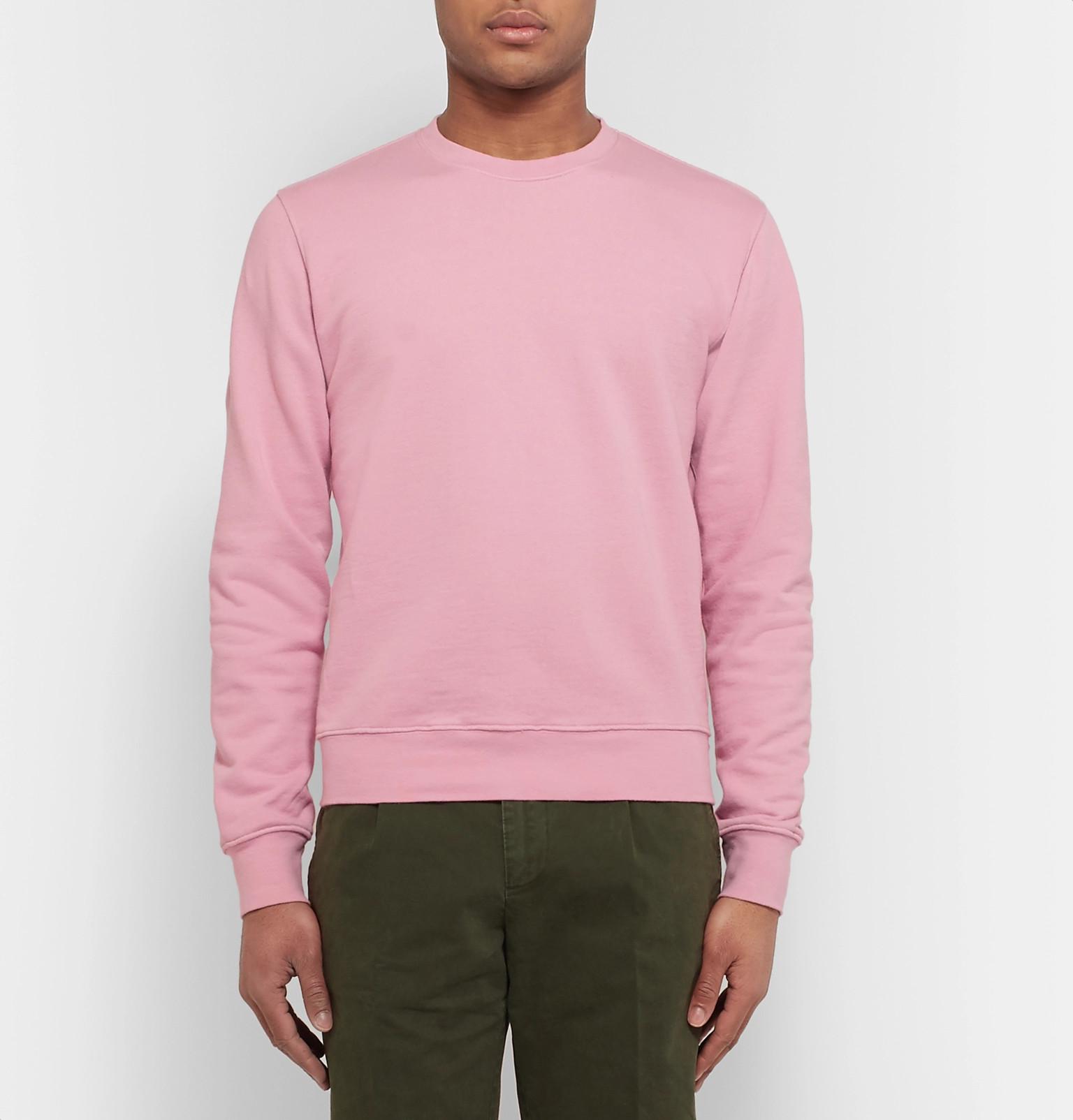 garment dyed loopback sweatshirt