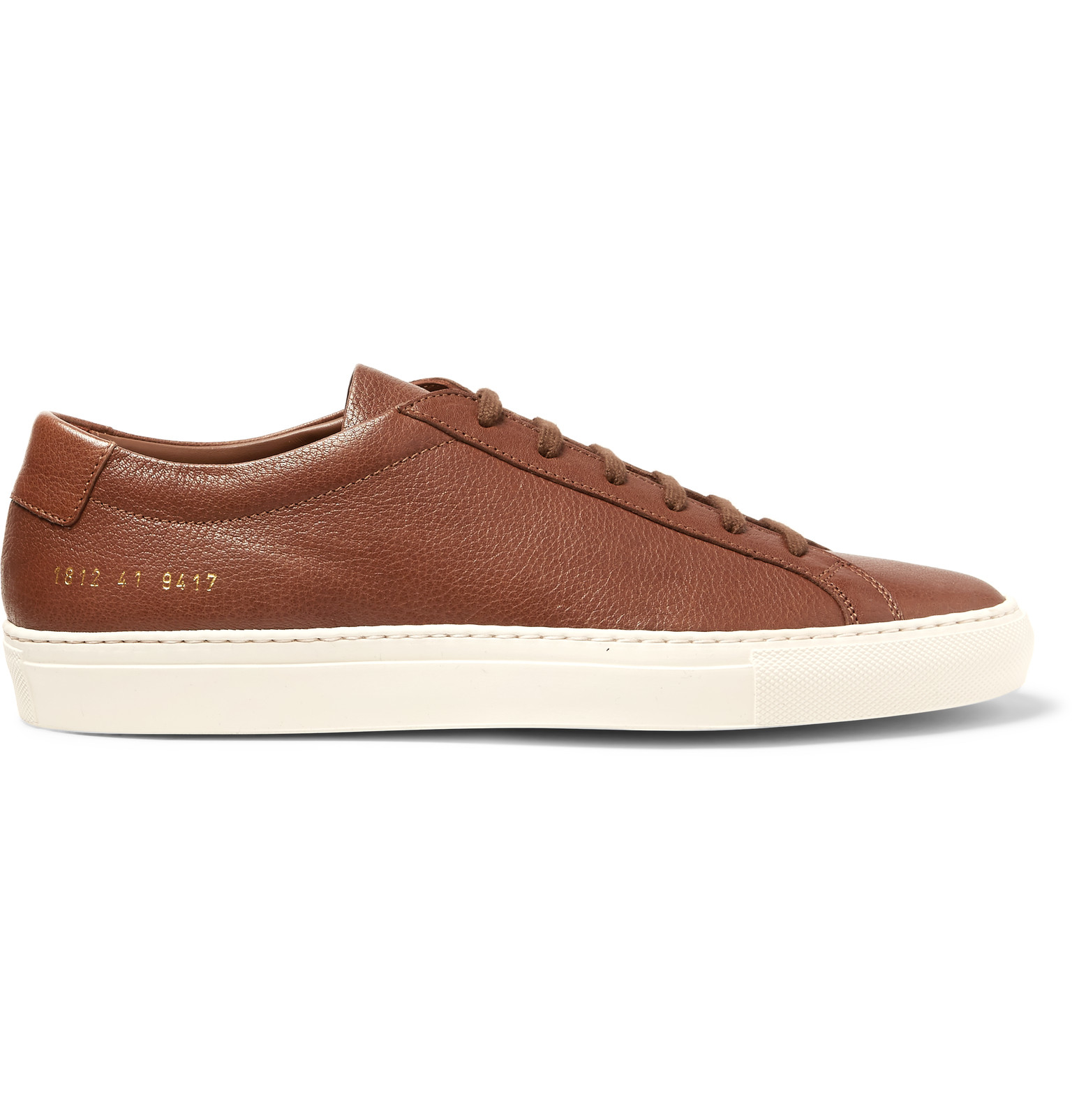 Common Projects Original Achilles Full Grain Leather Sneakers In Brown