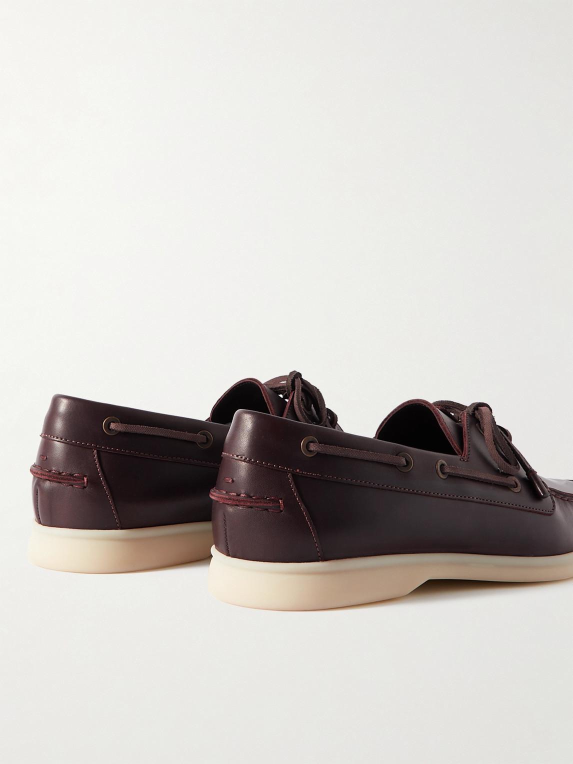 Loro Piana Leather Loafers in Brown for Men | Lyst Canada