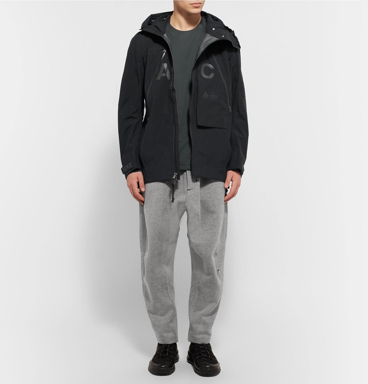 Nike Synthetic Acg Alpine Gore-tex Hooded Jacket in Black for Men - Lyst