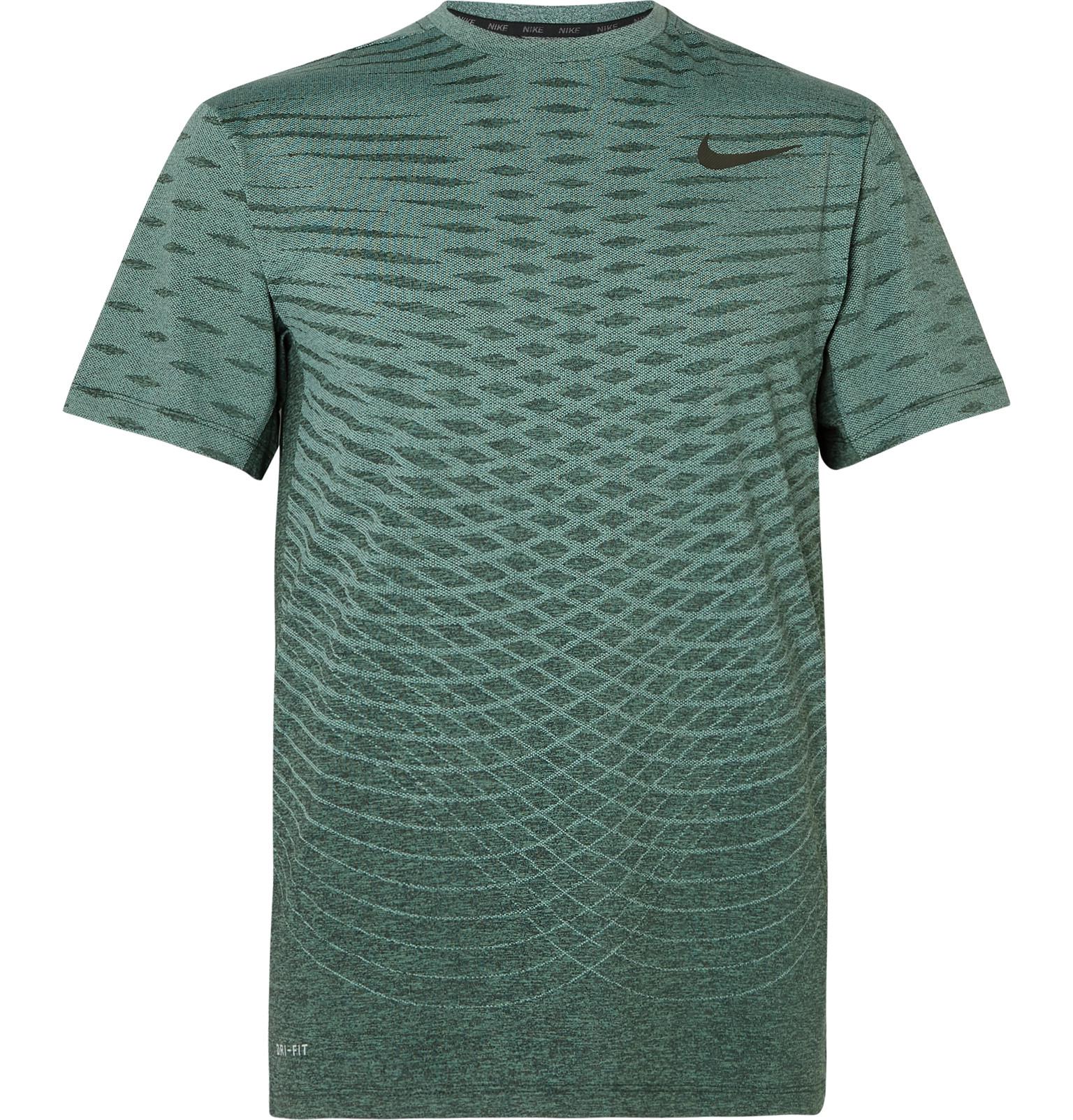 Nike Synthetic Drifit Tshirt in Green for Men Lyst