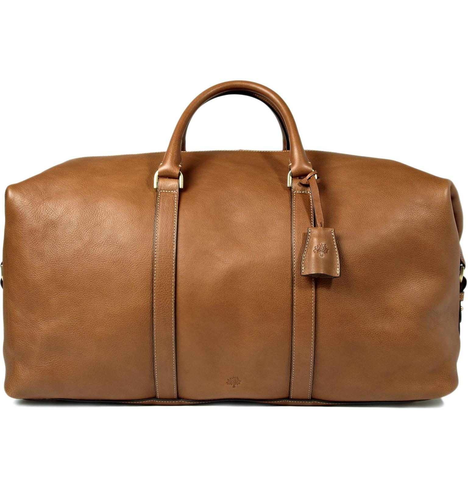 Mulberry Clipper Leather Holdall in Brown for Men | Lyst