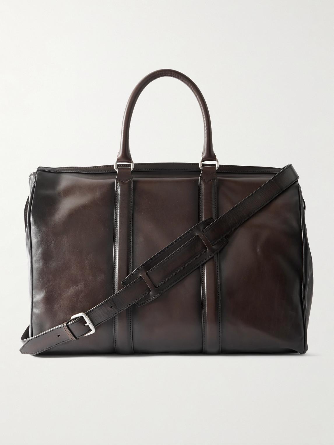Officine Creative Brauner Leder Weekender Officine Creative