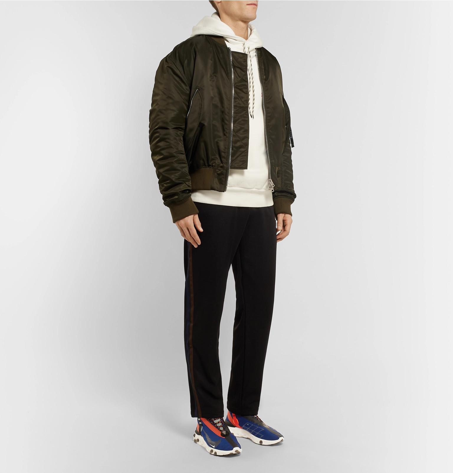 nike react runner mid wr ispa ripstop sneakers