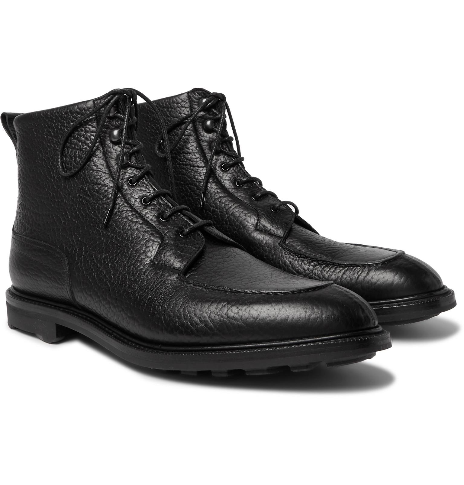 Edward Green Cranleigh Shearlinglined Fullgrain Leather Boots in Black for Men Lyst