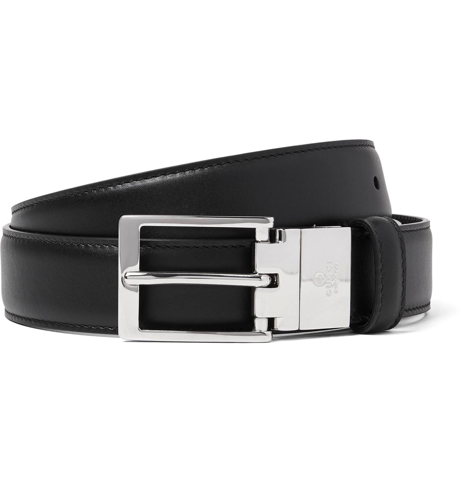 Gucci 3cm Black And Brown Reversible Leather Belt for Men - Lyst