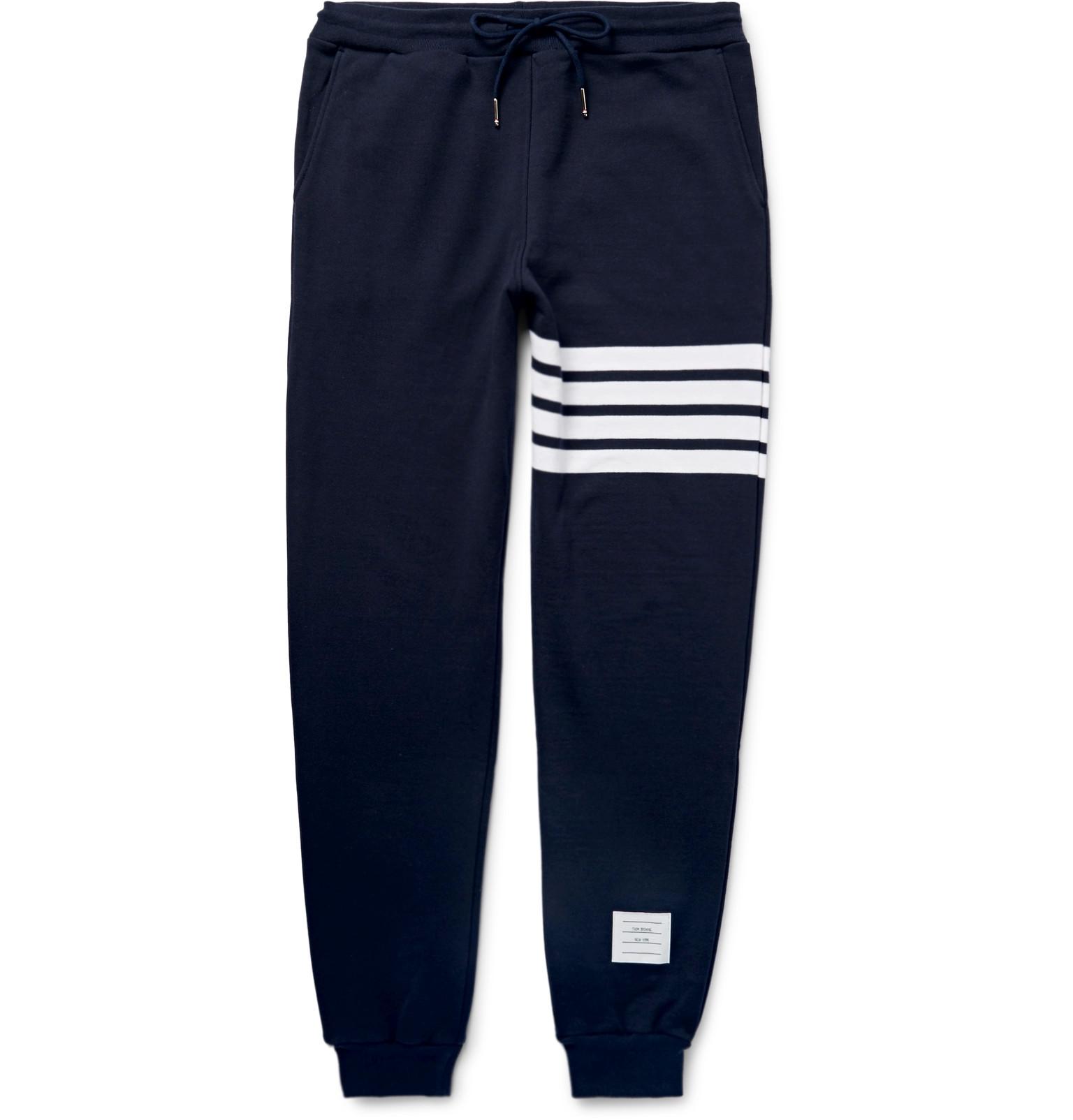 thom browne navy sweatpants