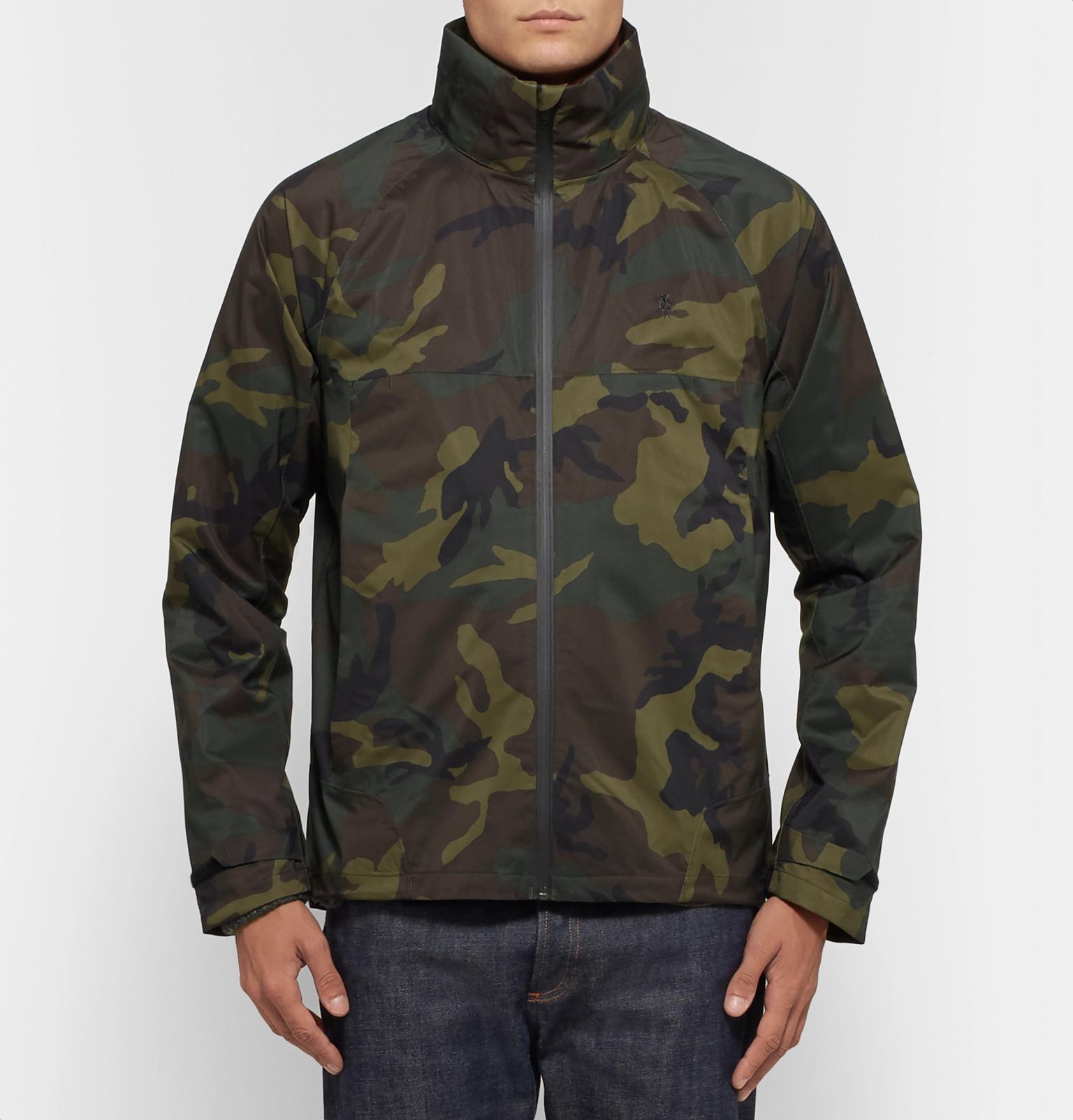 Polo Ralph Lauren Denim Waterproof Camouflage-print Shell Jacket in ...