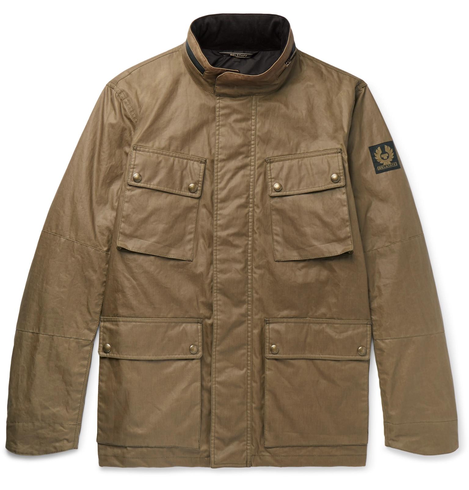 Belstaff Explorer Waxed-cotton Field Jacket in Light Brown (Brown) for ...