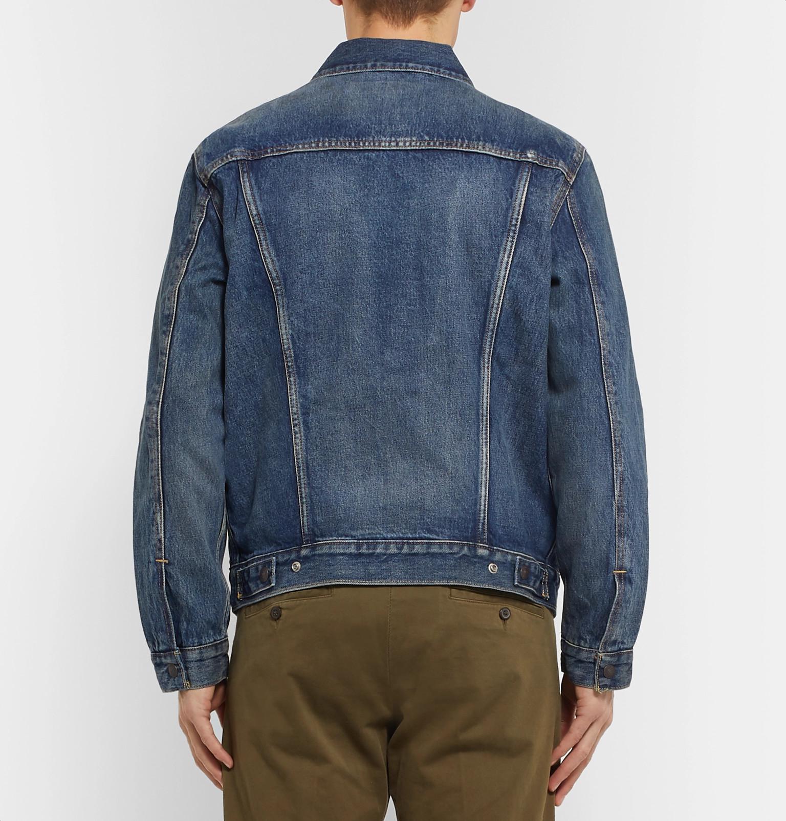 lined denim trucker jacket