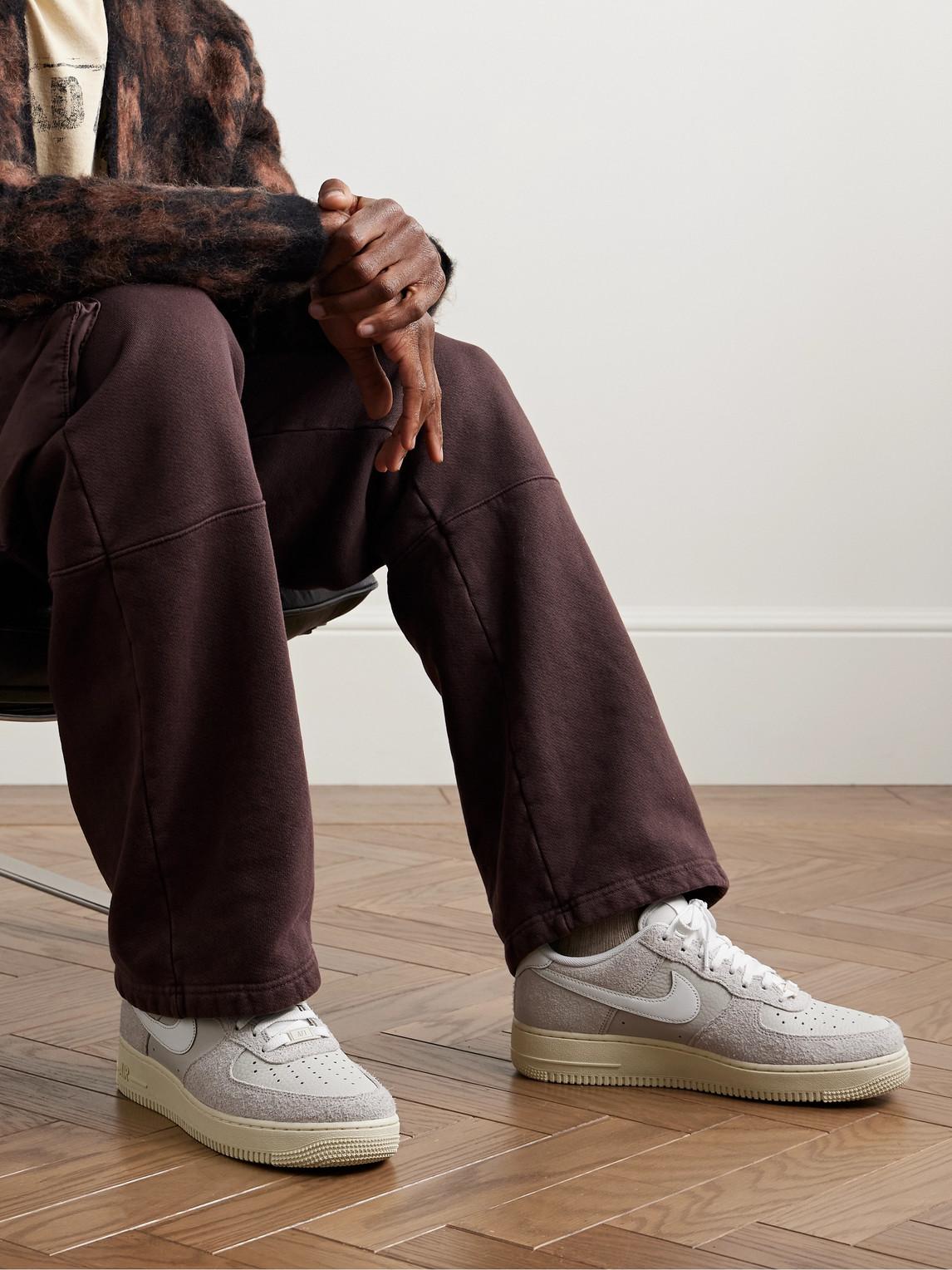 air force 1 stussy fossil on feet