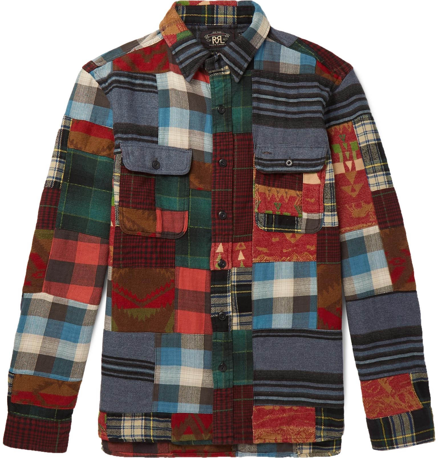 rrl flannel shirt