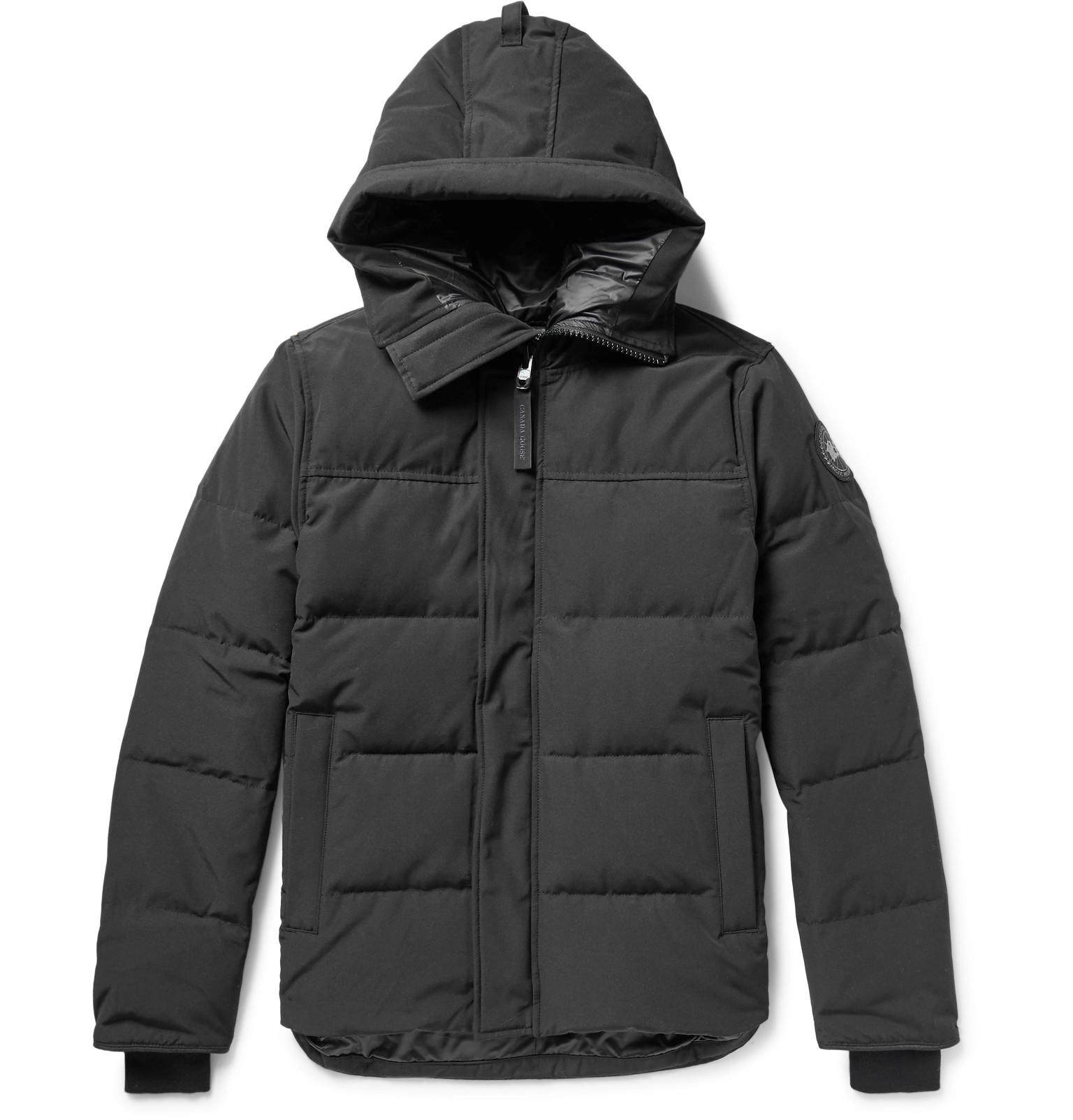 Canada Goose Goose Black Label Macmillan Quilted Shell Hooded Down ...