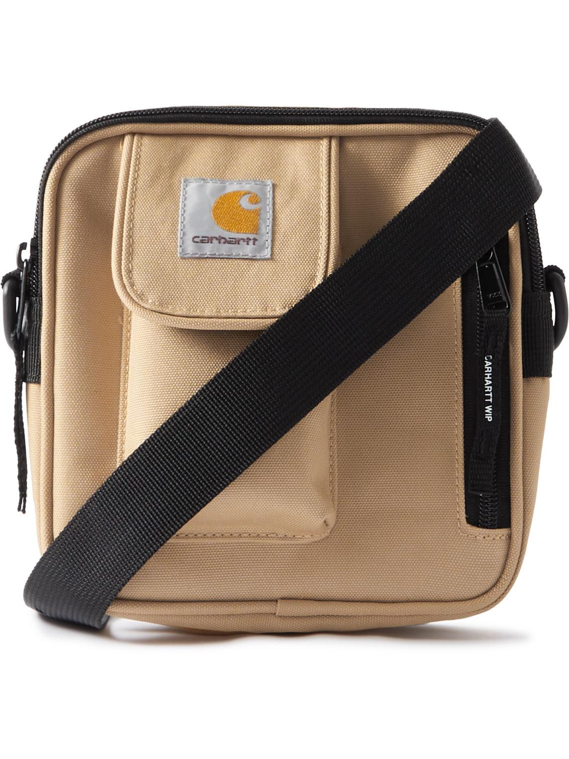 Carhartt WIP Essentials Small Logo-appliquéd Recycled-canvas Messenger Bag  in Black for Men | Lyst