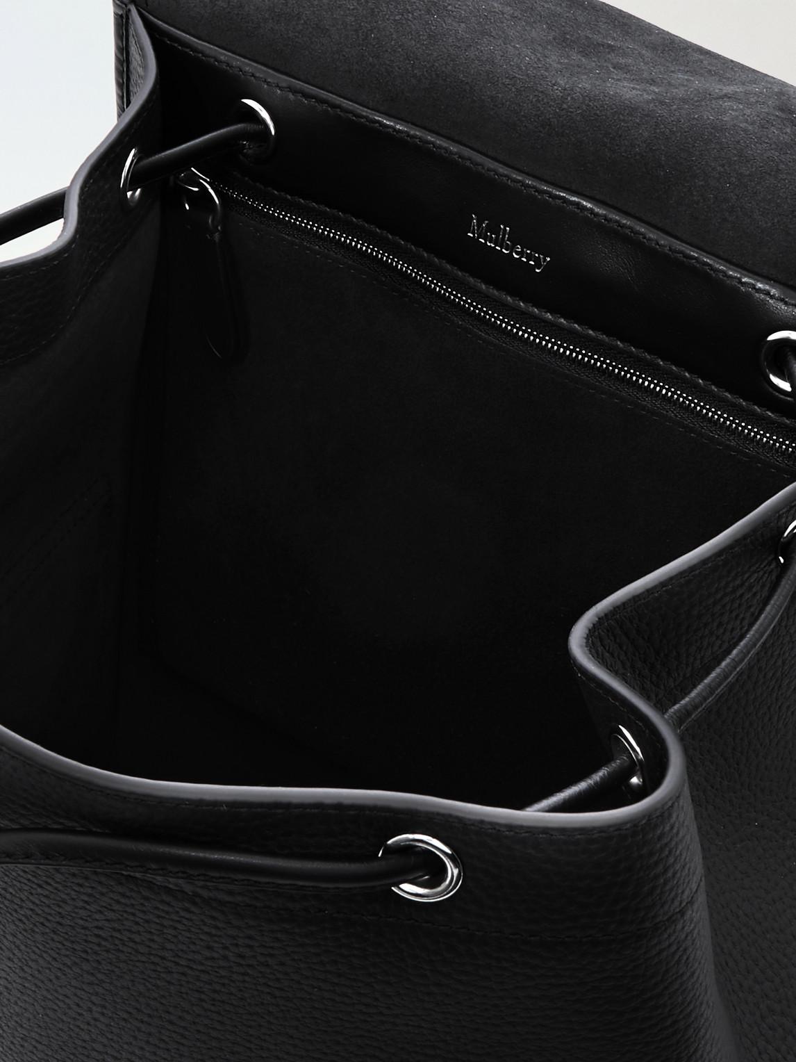Mulberry Heritage Pebble grain Leather Backpack in Black for Men Lyst UK
