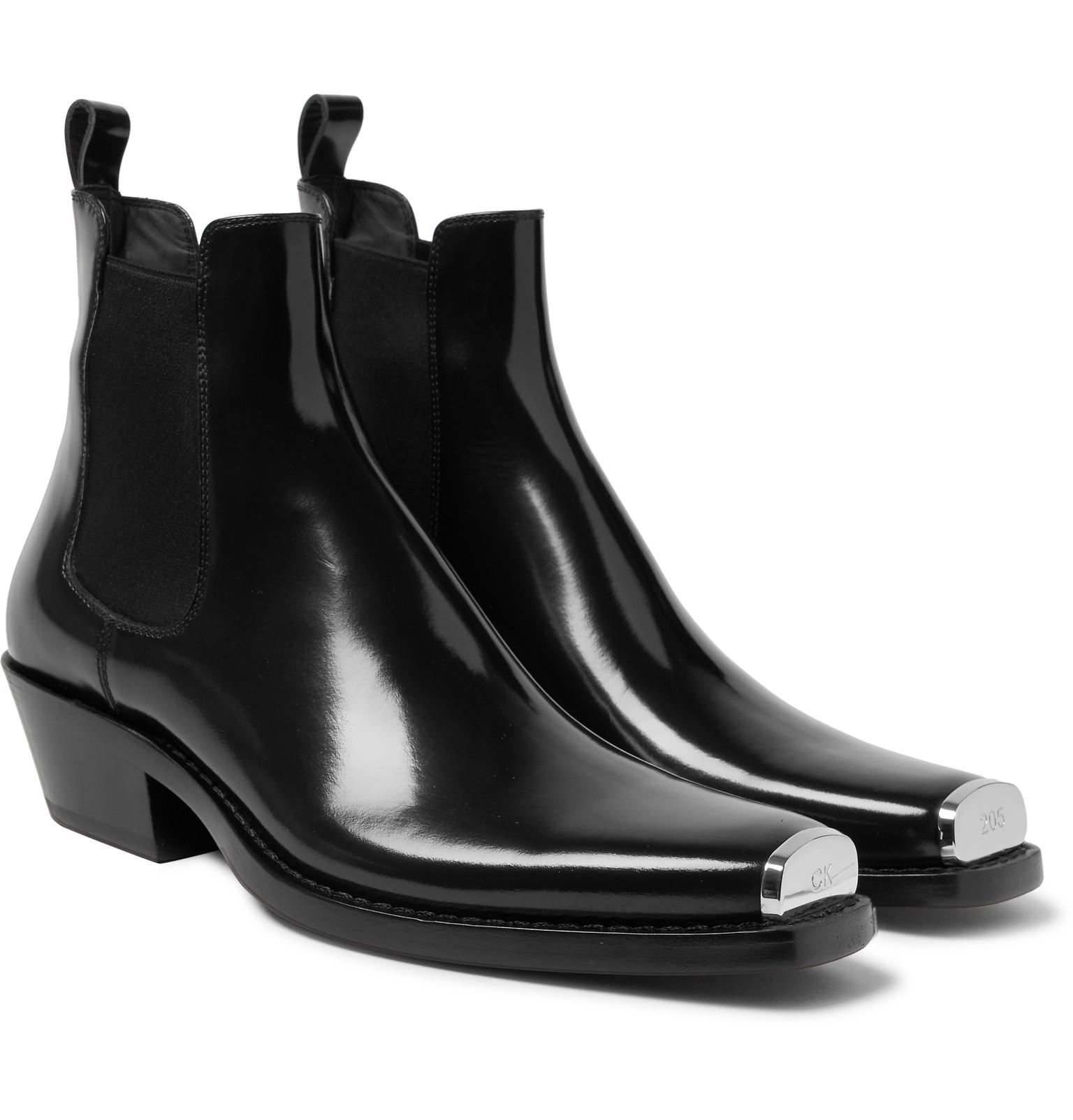 Descubrir 61+ imagen calvin klein leather boots