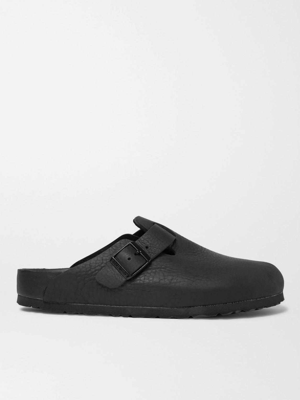 Birkenstock Boston Exquisite Leather Sandals in Black for Men | Lyst  Australia