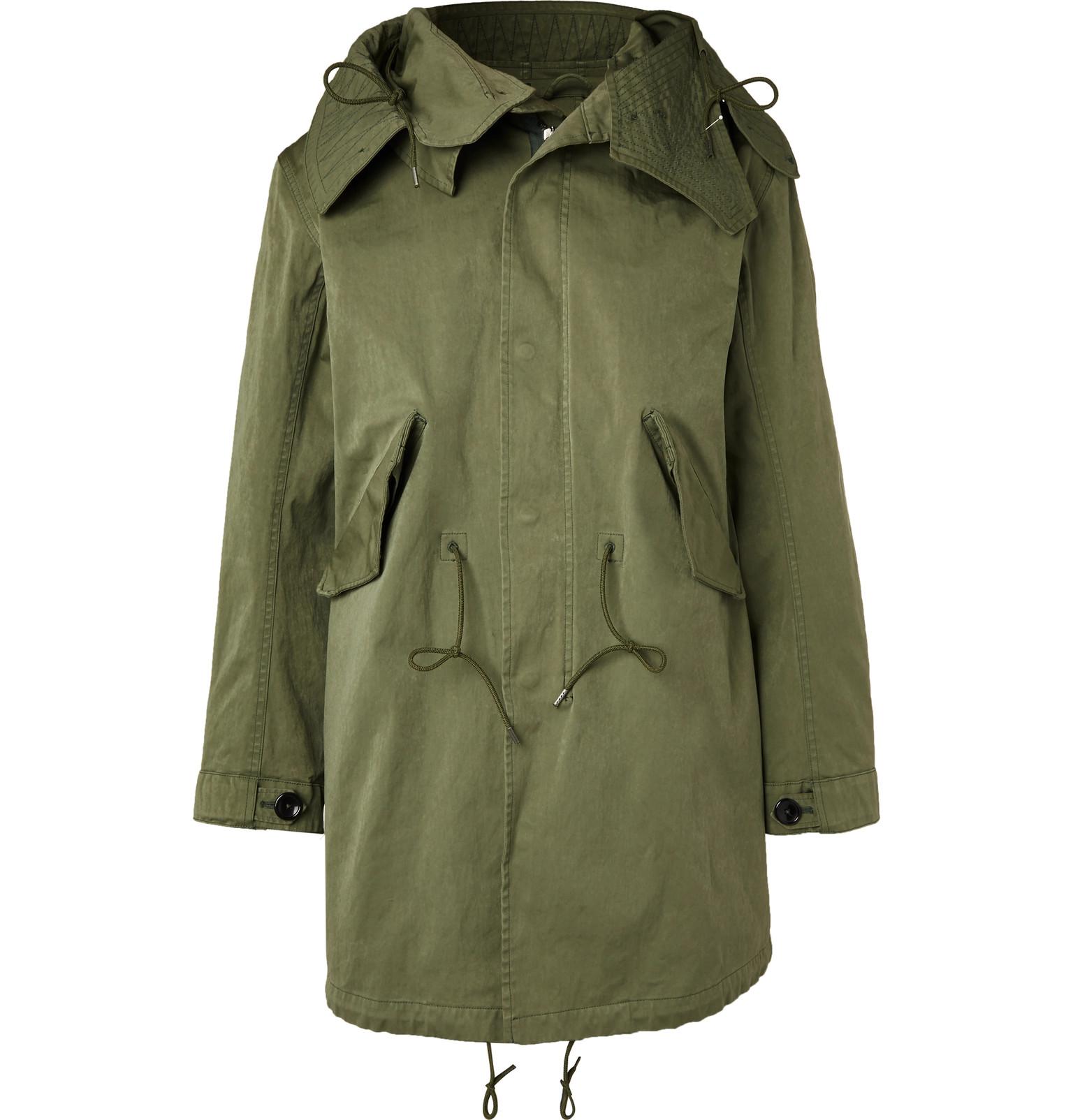 C P Company Original Japanese Jersey Hooded Parka in Green for Men - Lyst