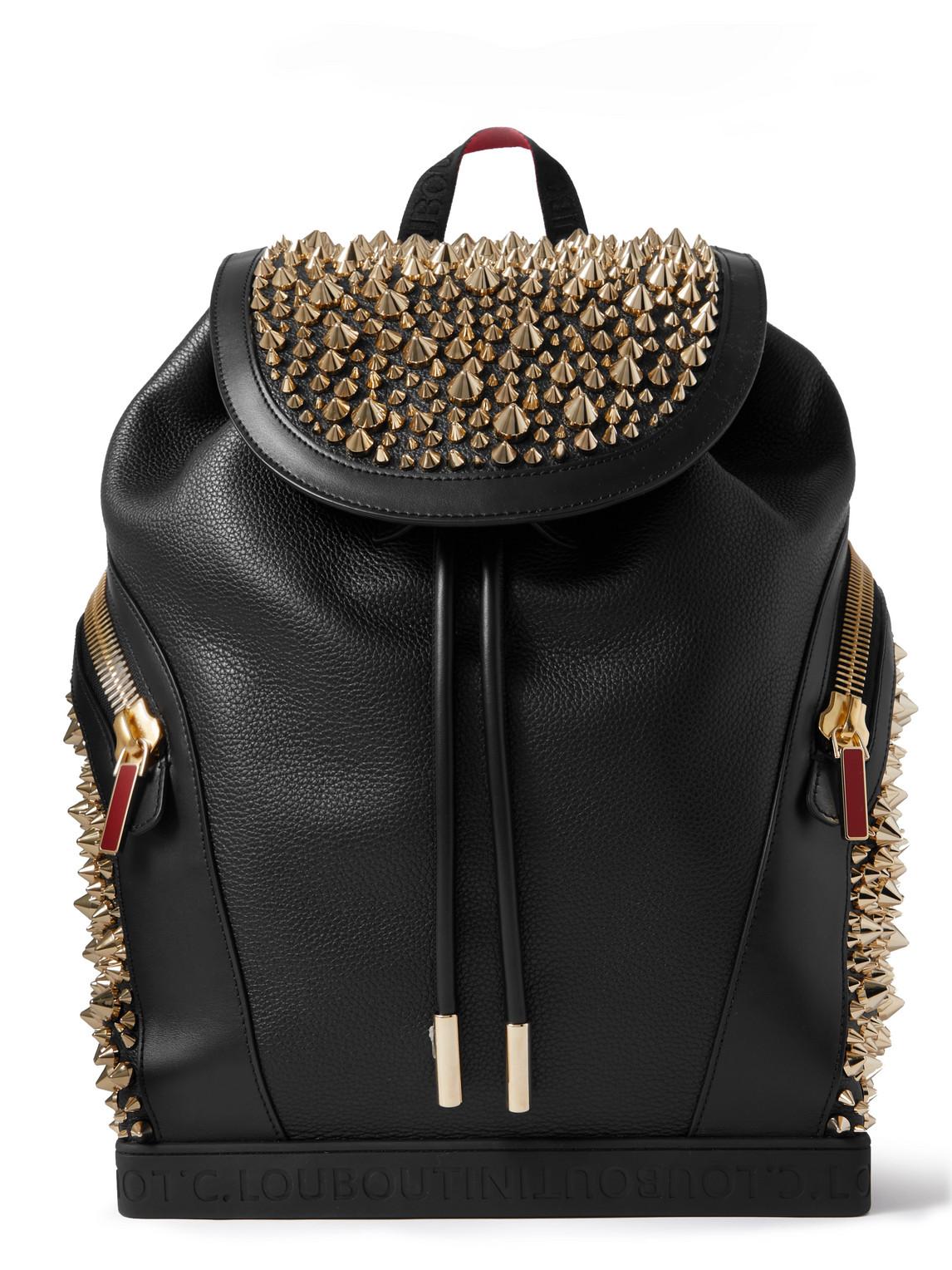 Christian Louboutin Explorafunk Studded Full-grain Leather Backpack in ...