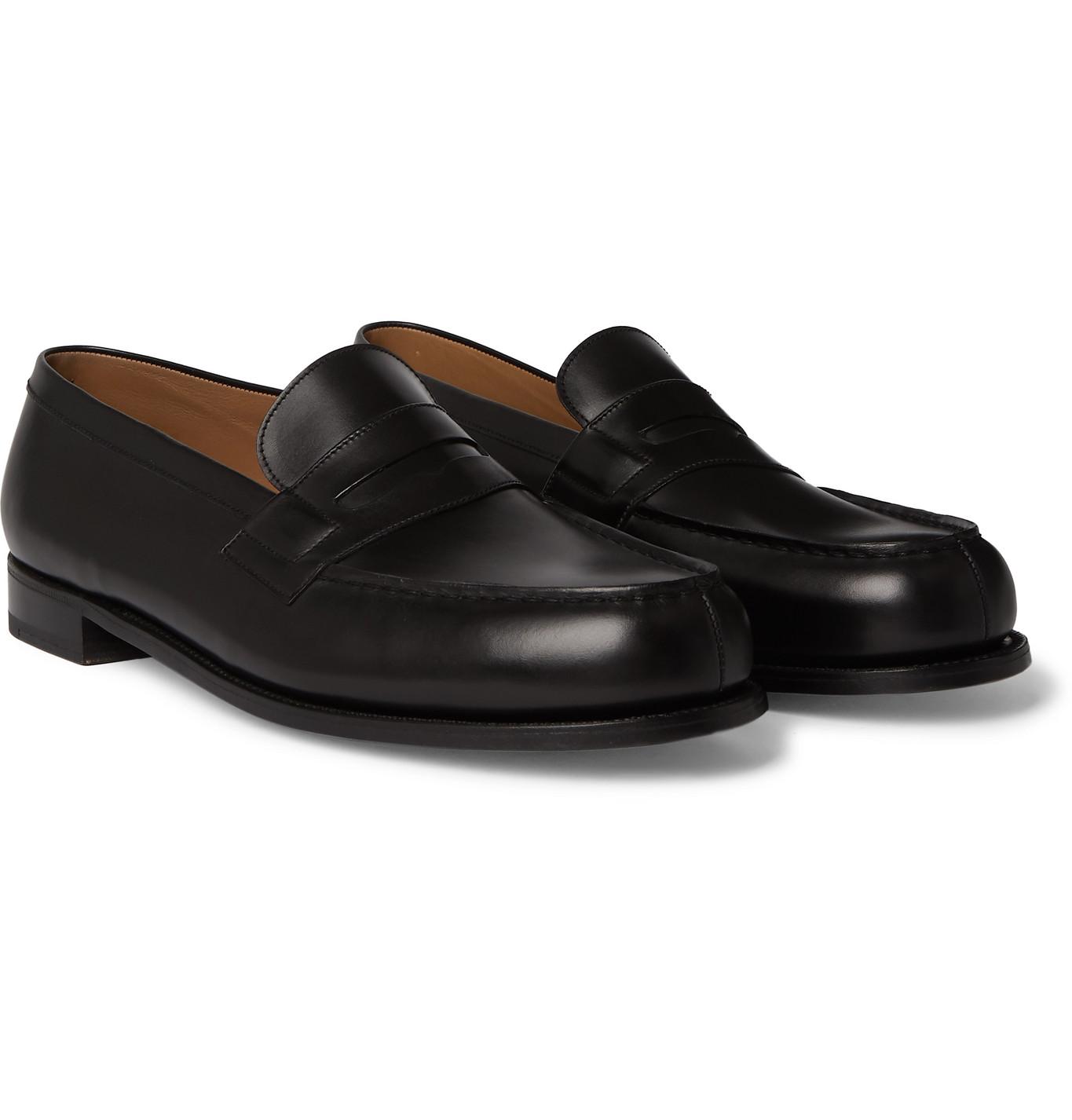 J M Weston 180 The Moccasin Leather Loafers In Black For Men Save 44 Lyst