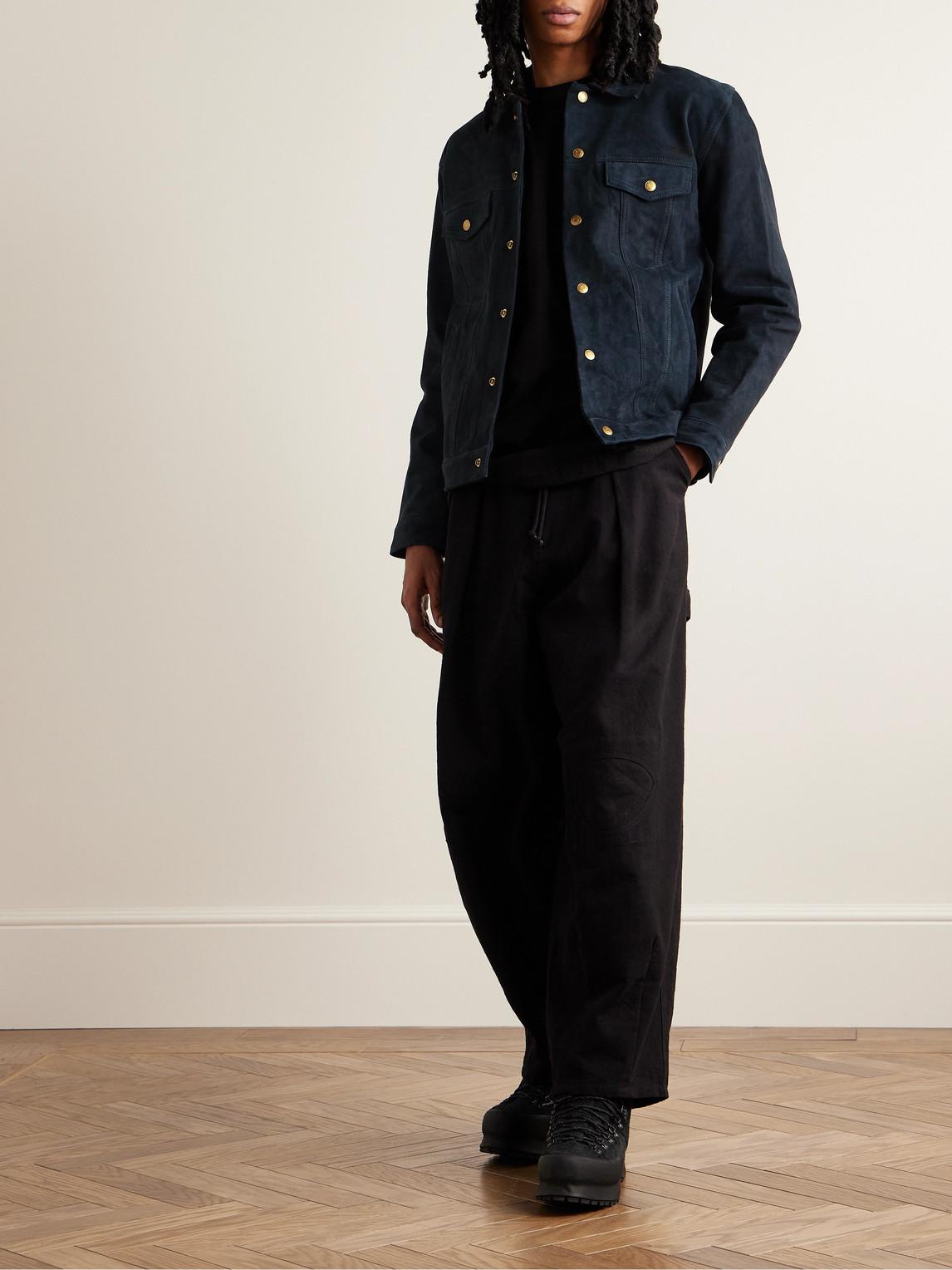Nudie Jeans Robby Nubuck Jacket in Blue for Men | Lyst UK