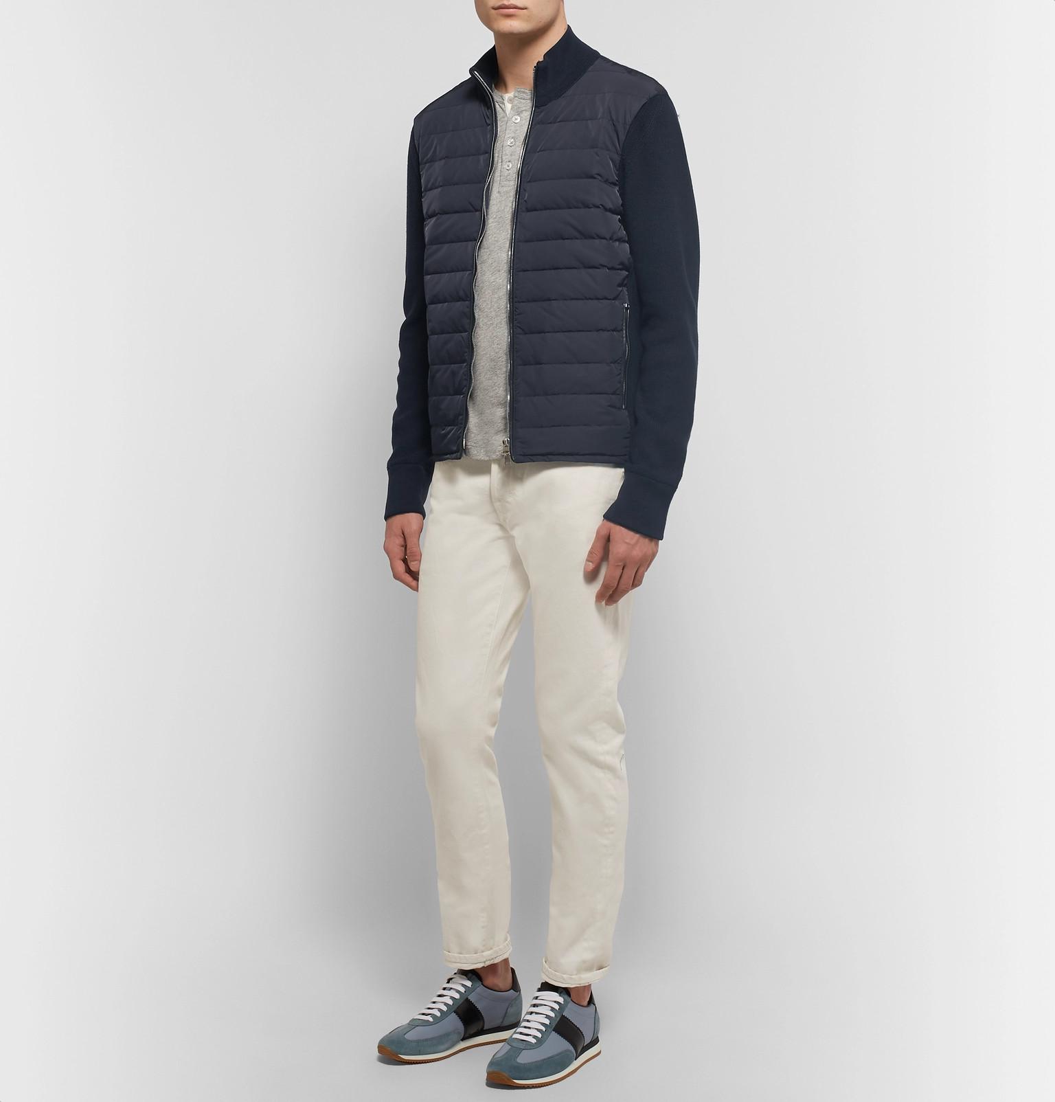 tom ford quilted shell and wool jacket