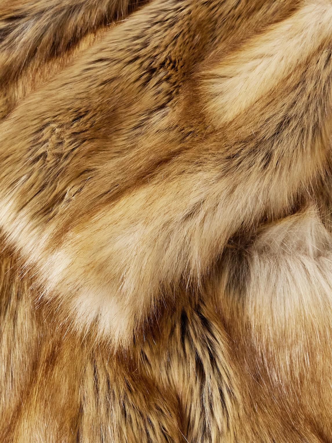 激レア　Givenchy fox far Givenchy Oversized Faux Fur Coat in Natural for Men | Lyst UK