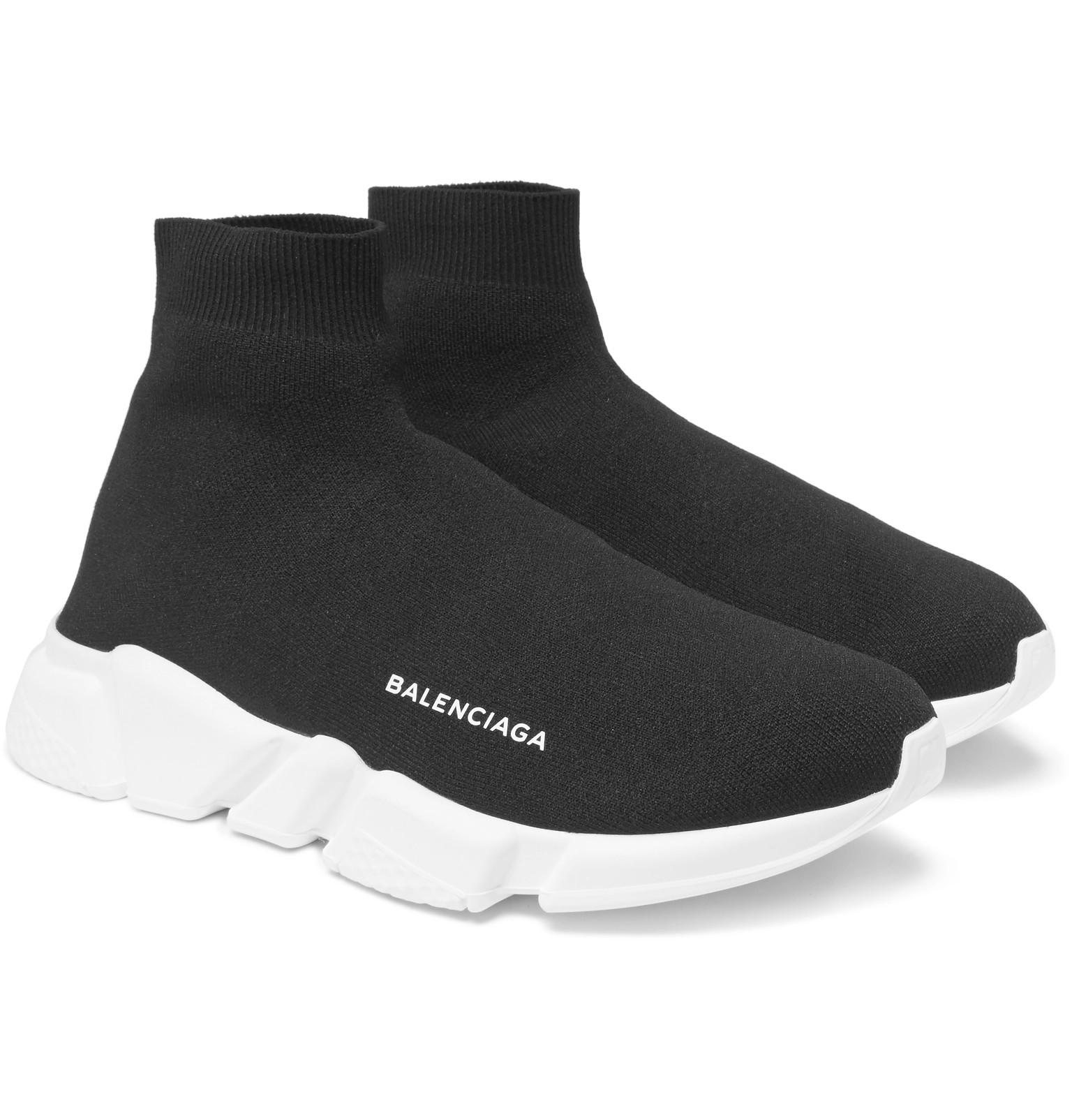 balenciaga sneakers sock black