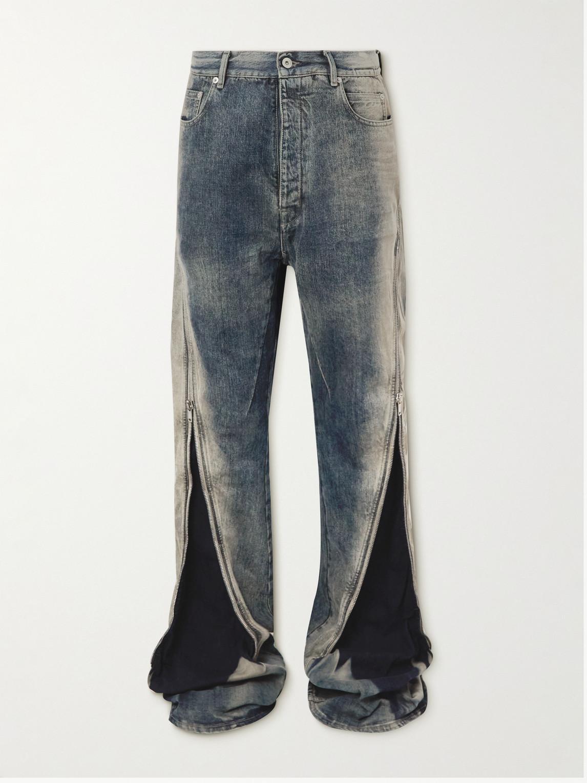 Jeans svasati a gamba dritta con zip Bolan Banana da Uomo di Rick Owens  DRKSHDW in Blu | Lyst