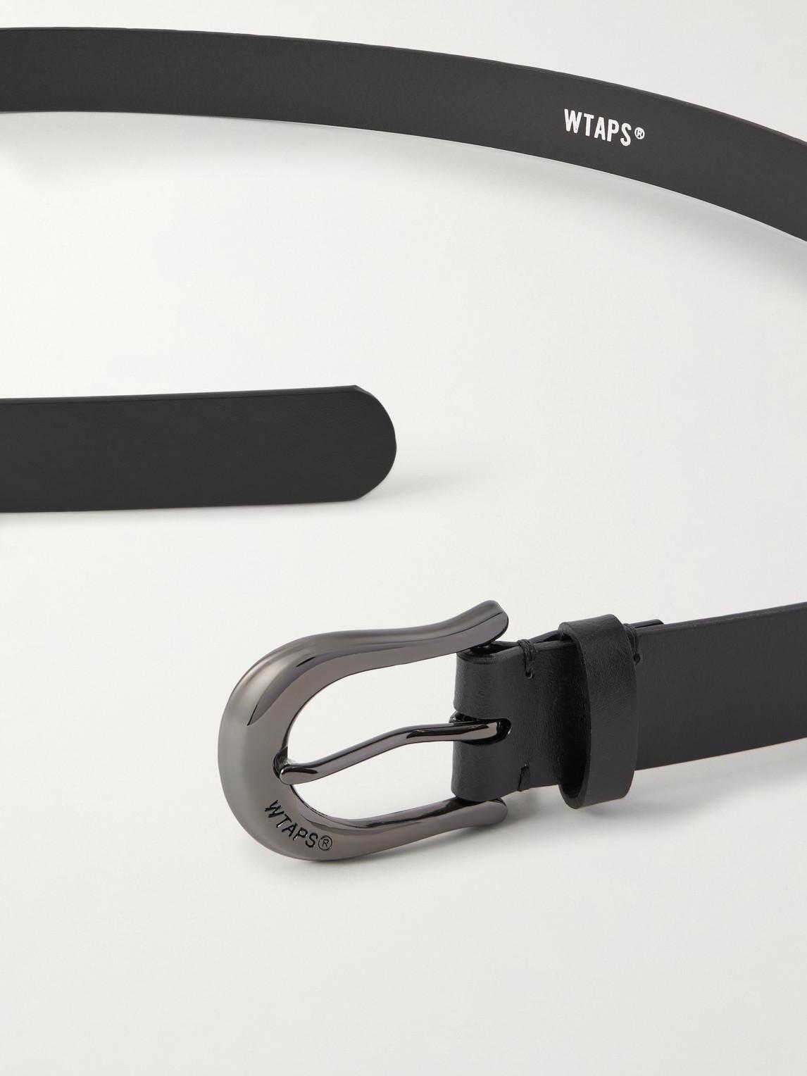 WTAPS 3Cm Hoof Recycled-Leather Belt in Black for Men | Lyst UK