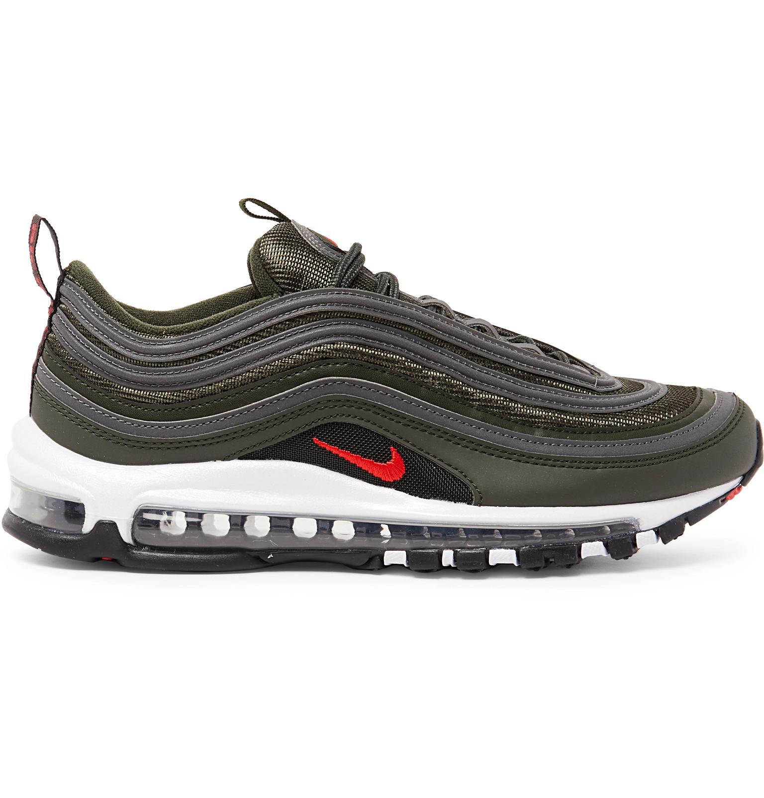 air max 97 faux leather and mesh sneakers