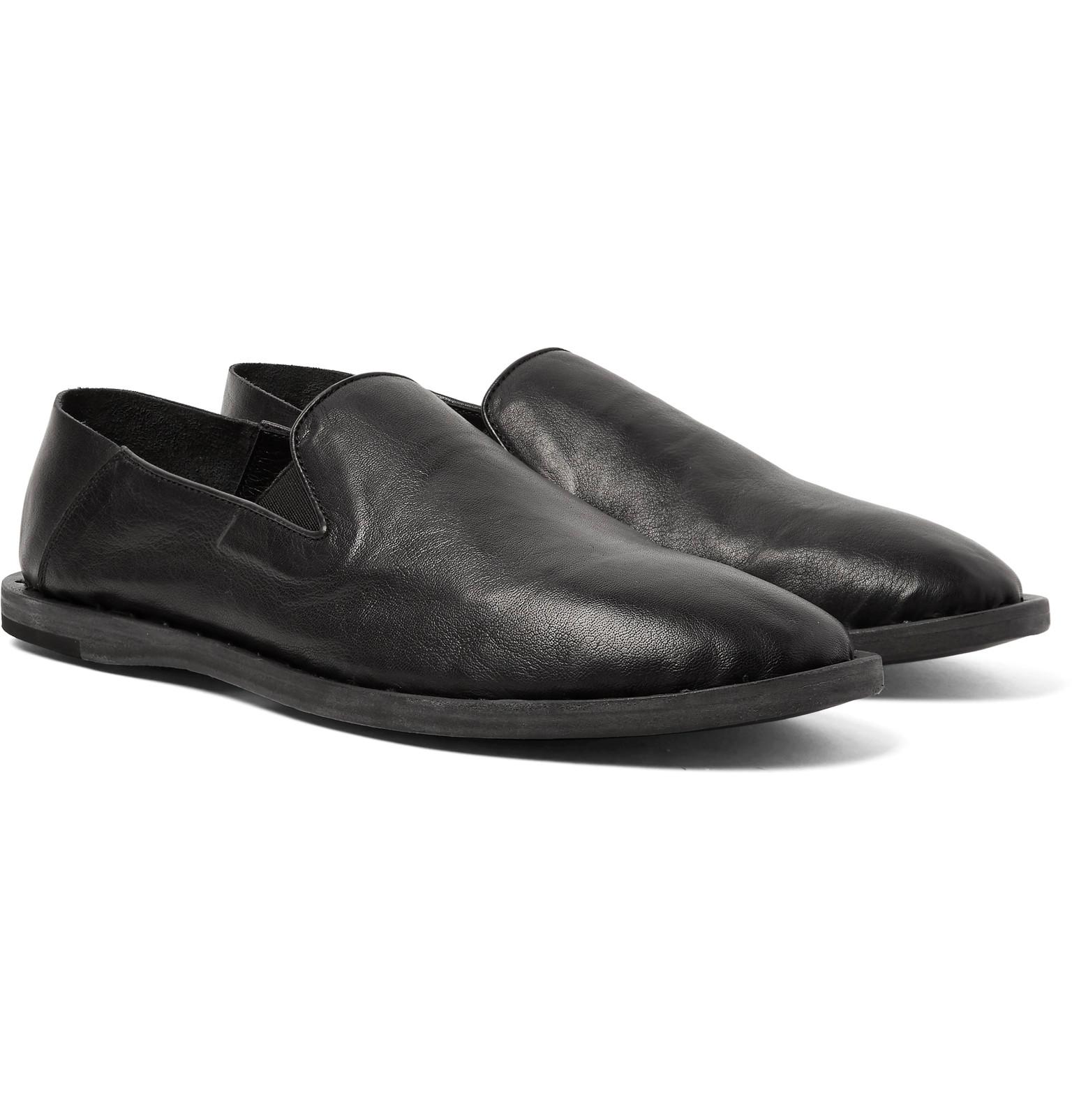 Officine Creative Felix Leather Loafers in Black for Men - Lyst