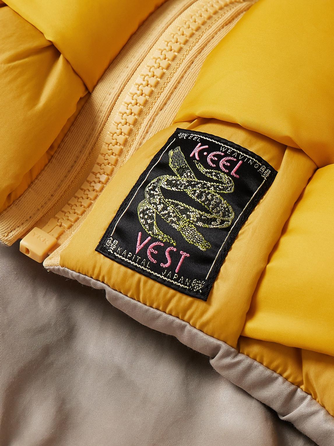 kapital reversible quilted padded shell gilet