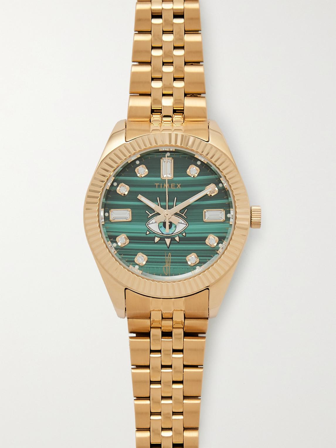 Timex Jacquie Aiche 38mm Gold-tone Stainless Steel And Timex Jacquie Aiche 38mm Gold-tone Stainless Steel And