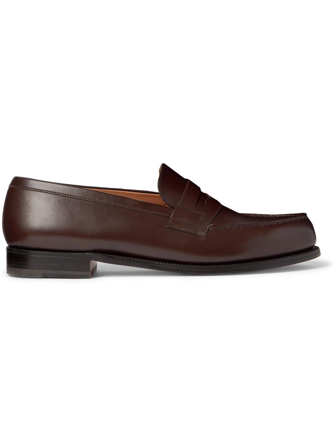 J.M. Weston 180 Moccasin Leather Loafers in Brown for Men - Lyst
