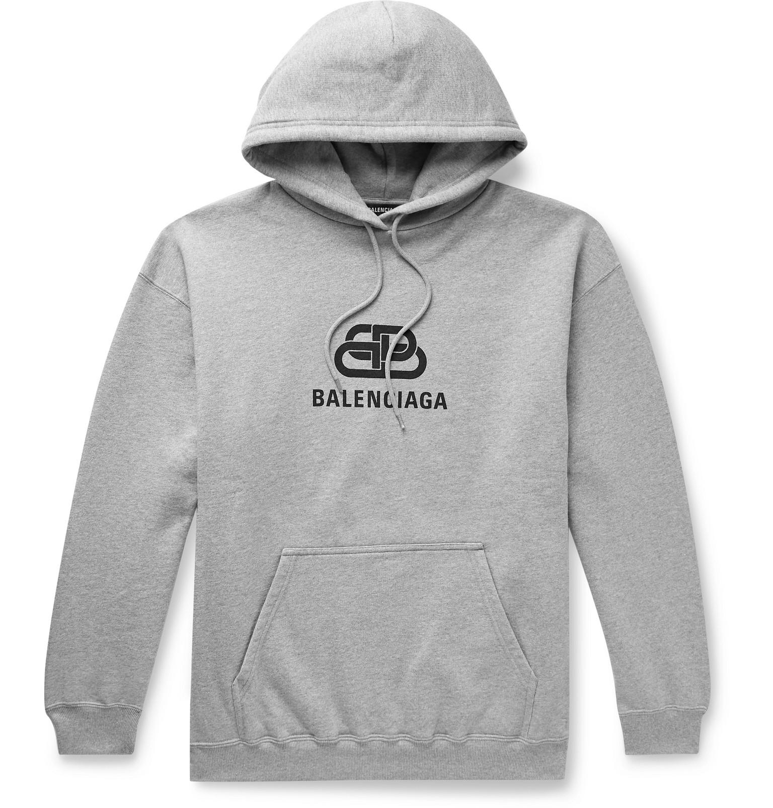 balenciaga grey hoodie mens