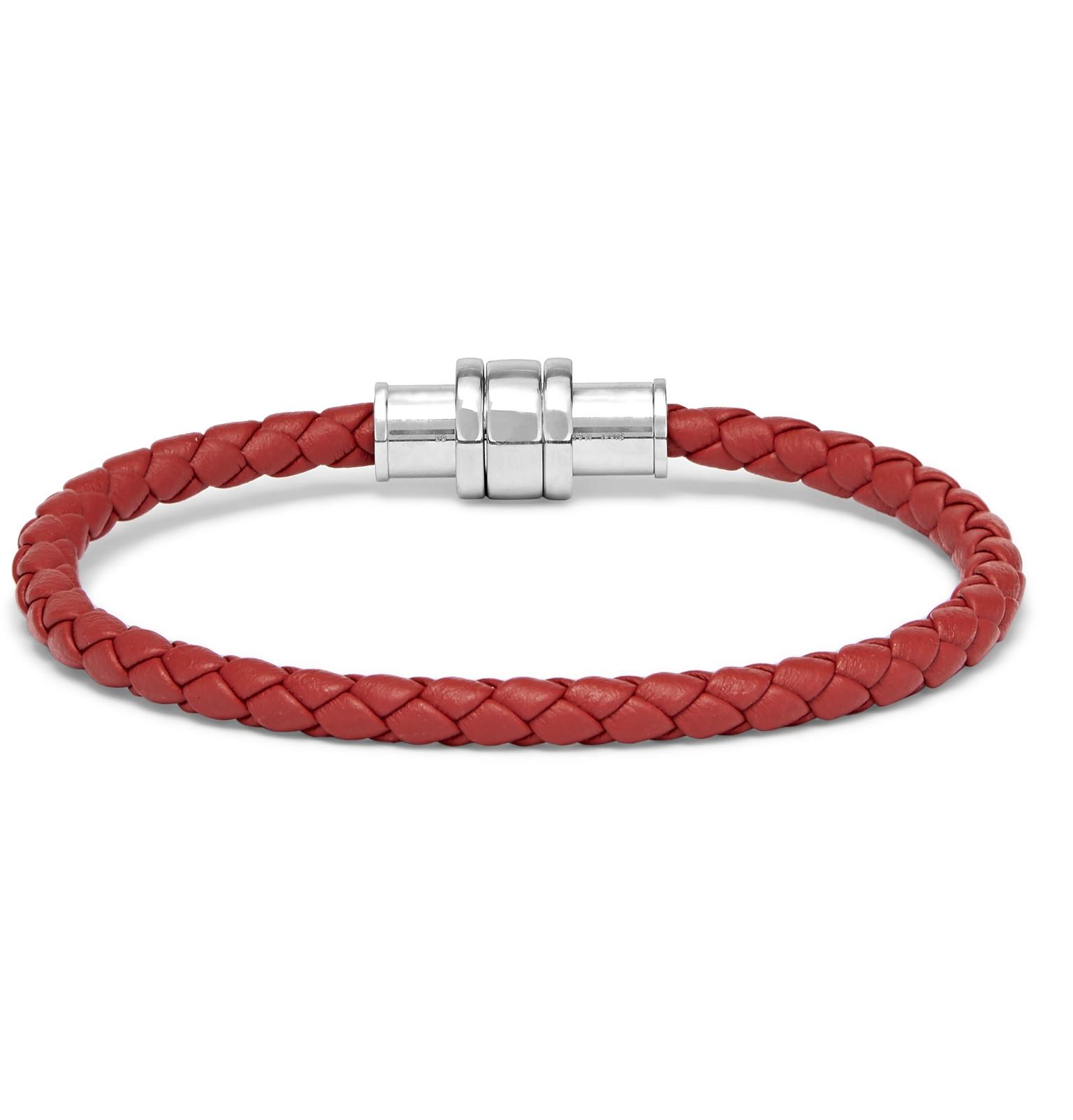 Montblanc Meisterstück Braided Leather And Stainless Steel 