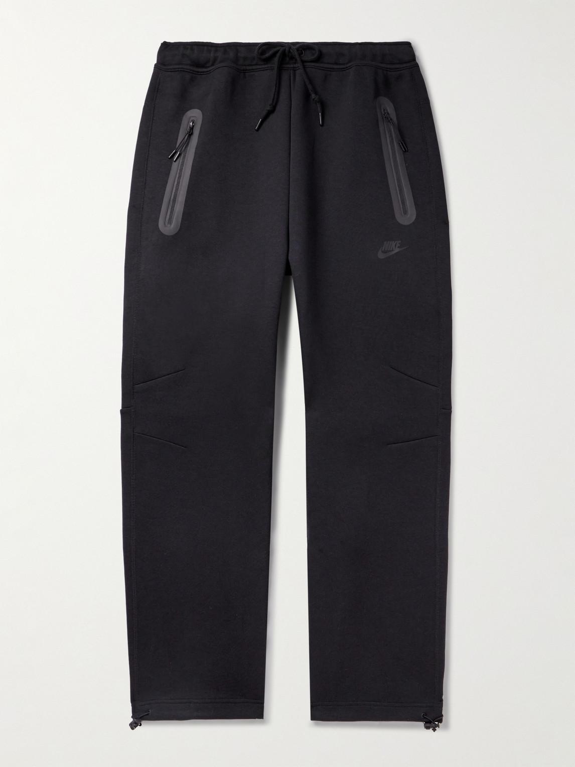 Nike Straight leg Logo print Cotton blend Tech Fleece Sweatpants in Blue for Men Lyst UK
