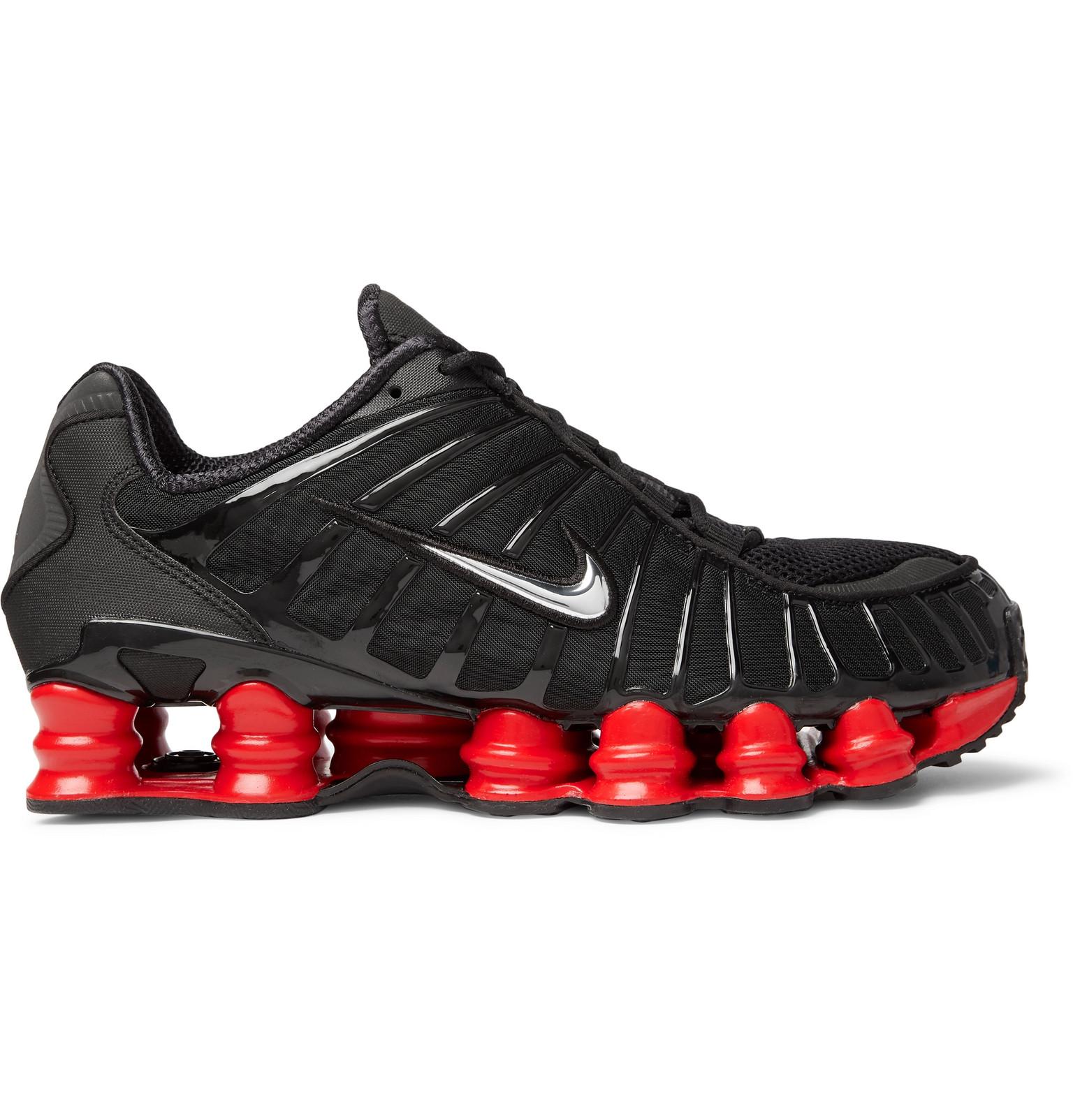 Nike Skepta Sk Shox Tl Rubber-trimmed Mesh Sneakers in Black for Men - Lyst