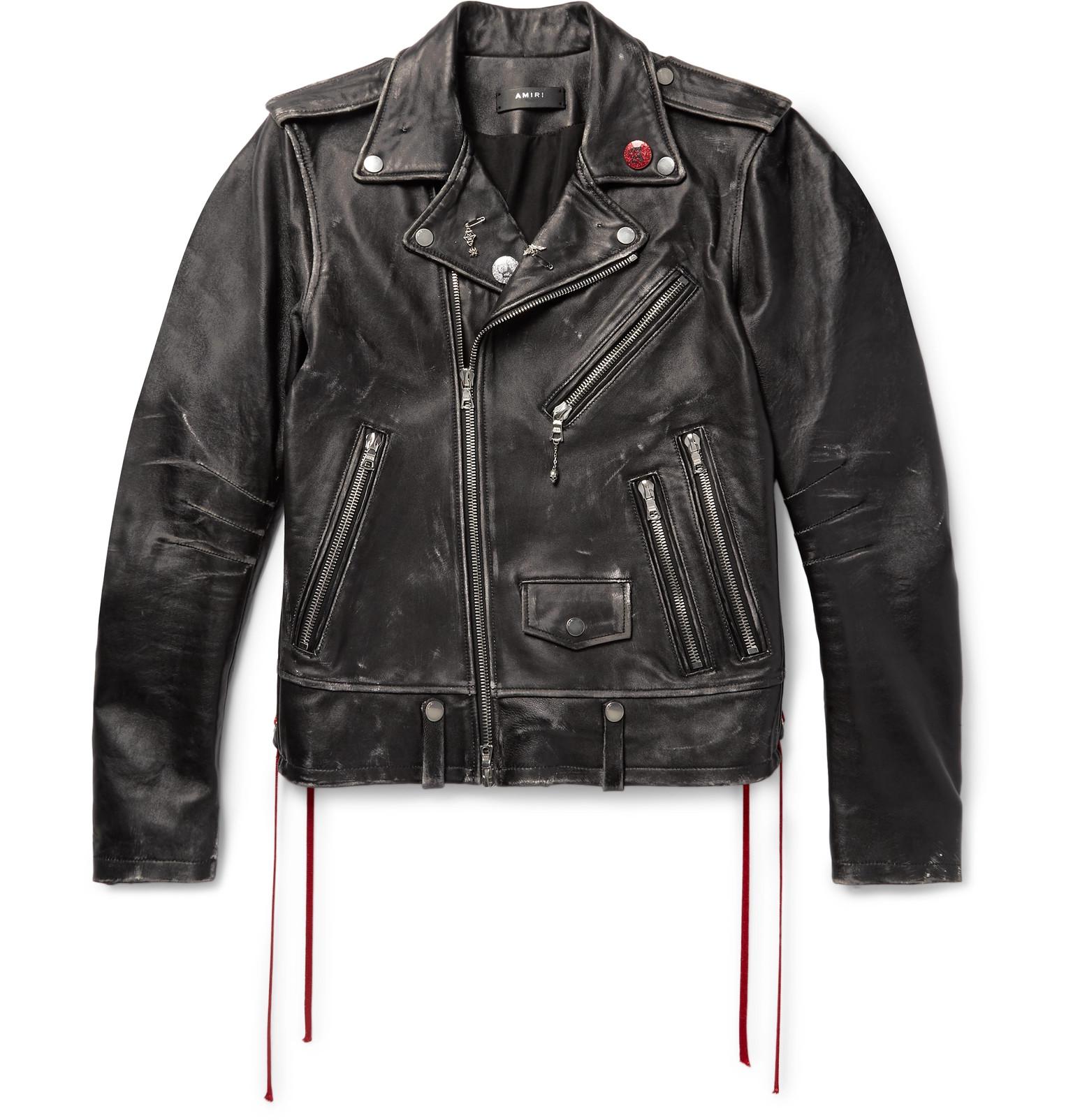 amiri biker jacket