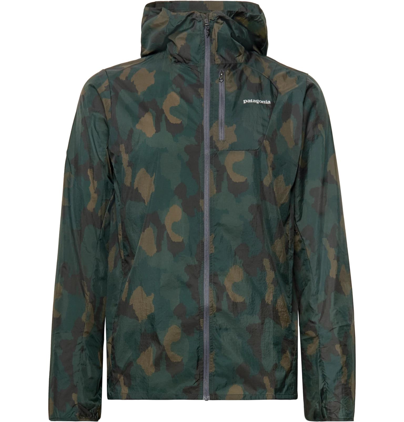 Patagonia Houdini Packable Camouflage-print Nylon-ripstop Hooded Jacket in  Green for Men | Lyst