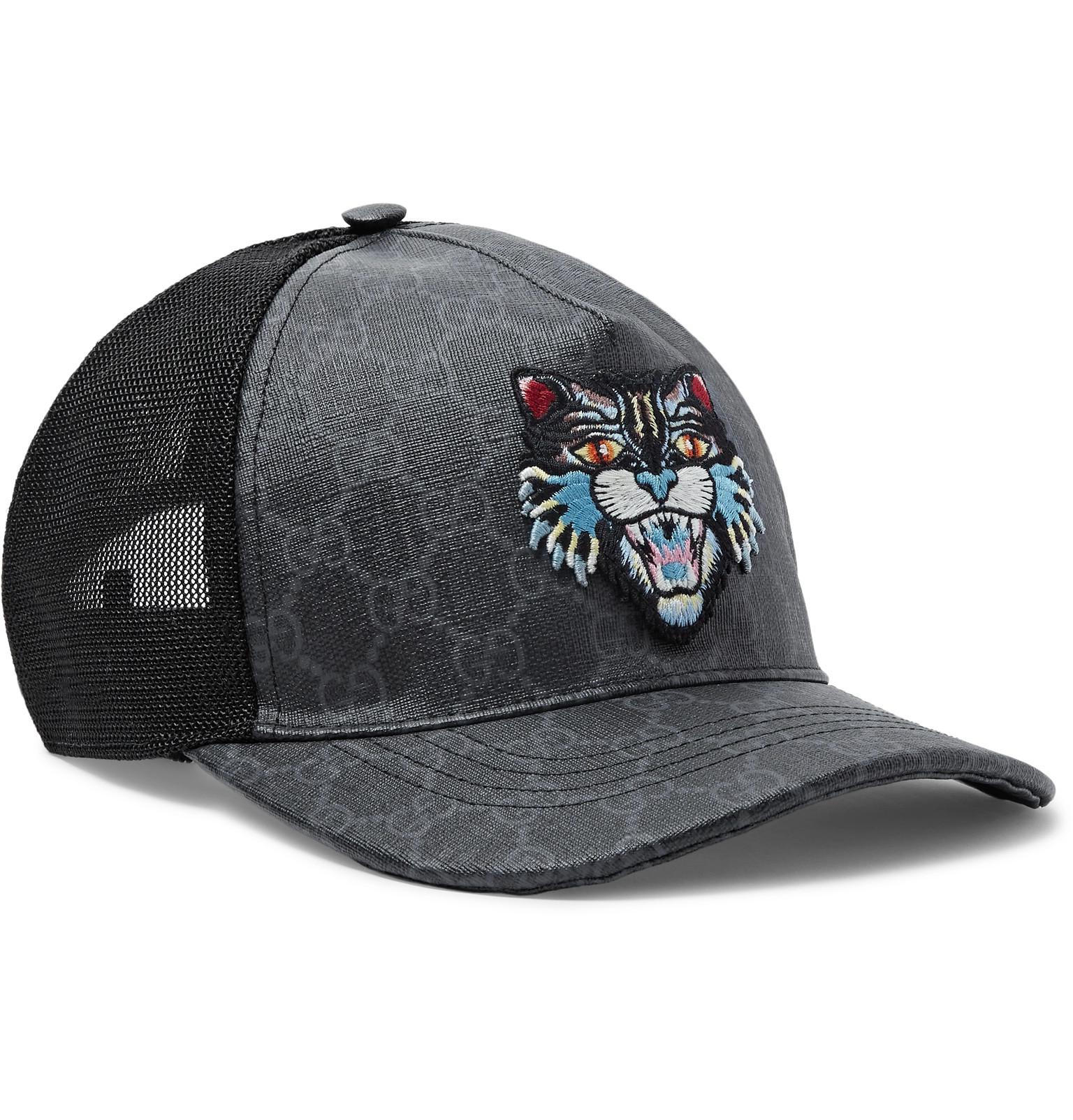 angry cat gucci cap