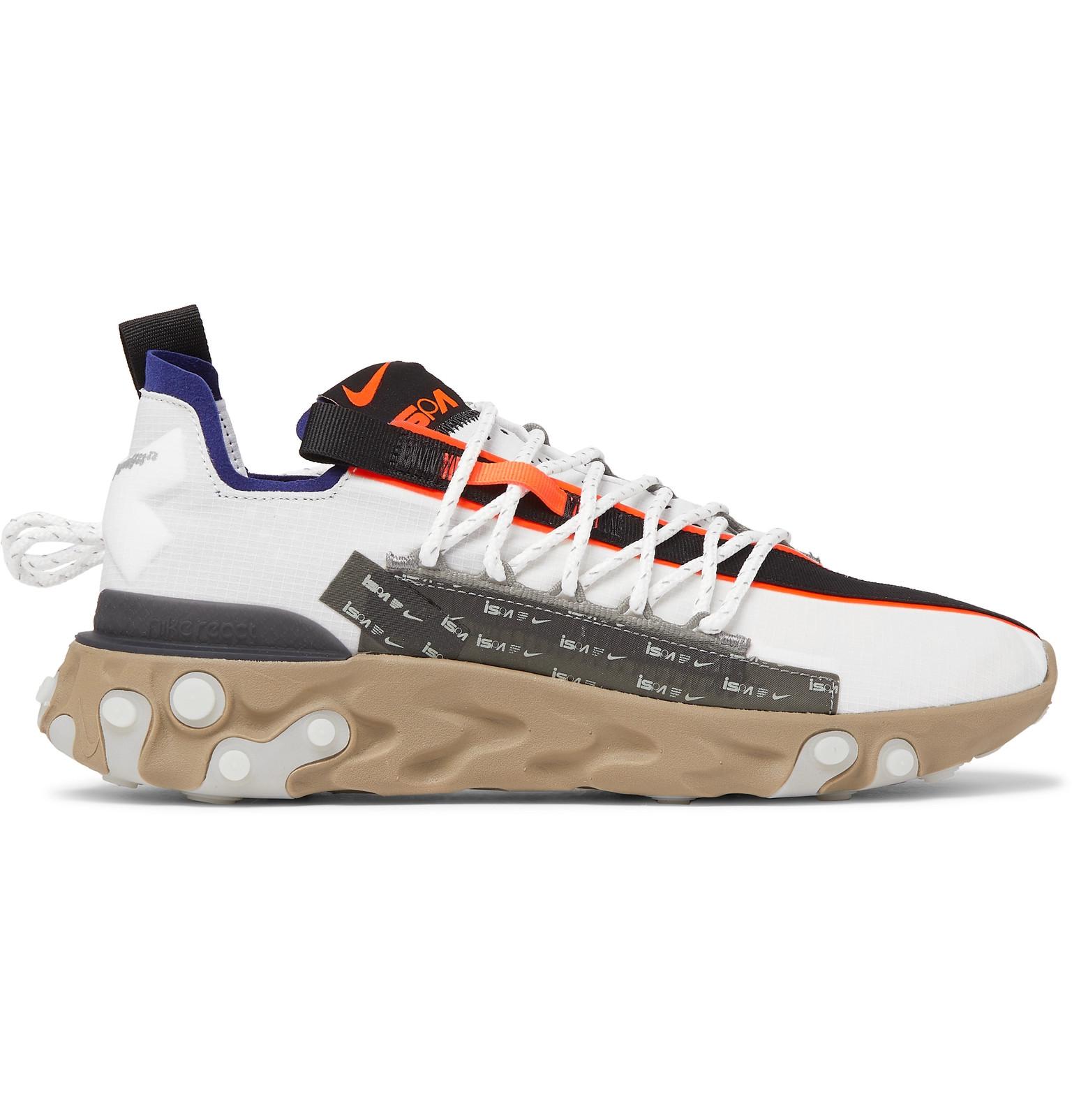 nike react runner wr ispa ripstop sneakers