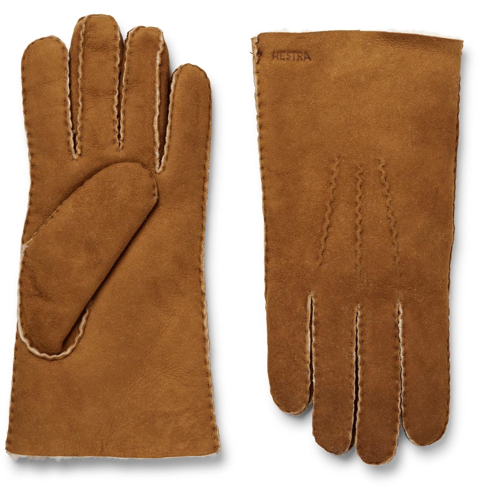 Hestra Shearling Gloves in Tan (Brown) for Men Lyst