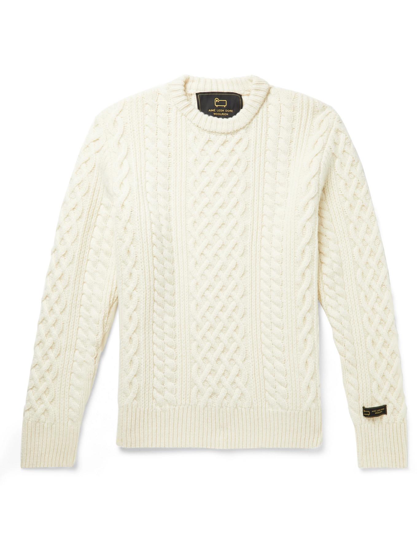 aime leon dore woolrich cardigan