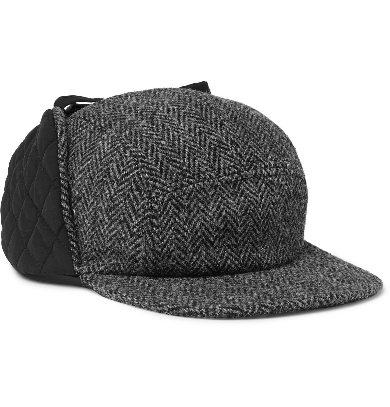 converse chanel quilted nylon trapper hat
