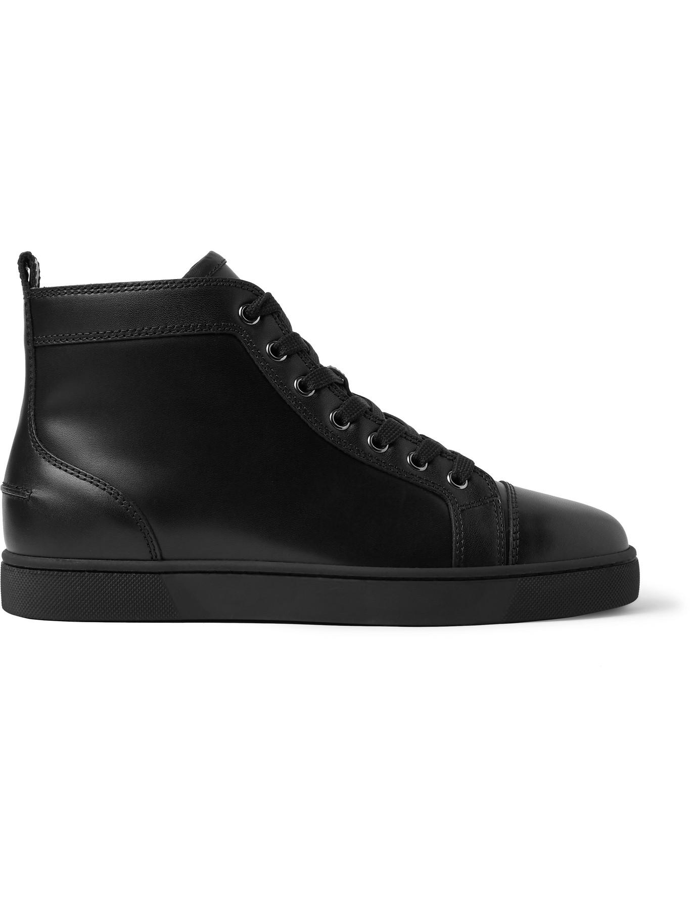 black high top louboutins