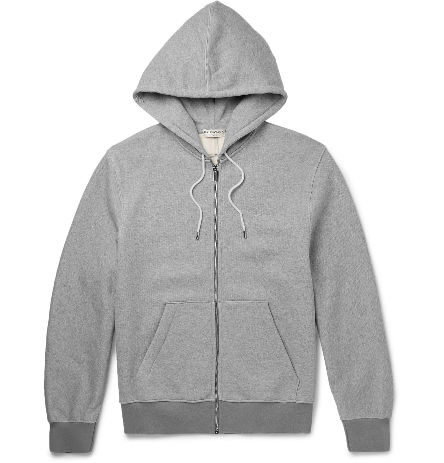 balenciaga white zip up hoodie