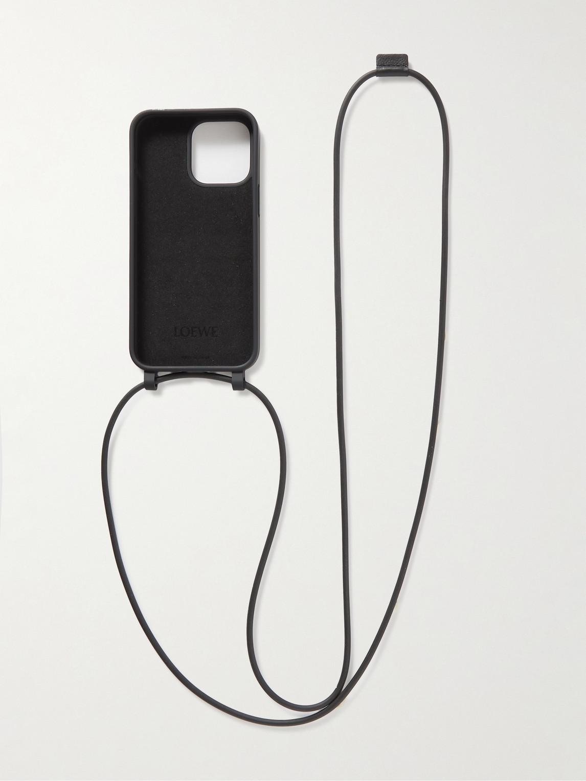 Loewe Logo-Debossed Rubber Iphone 14 Pro Max Case With Lanyard in