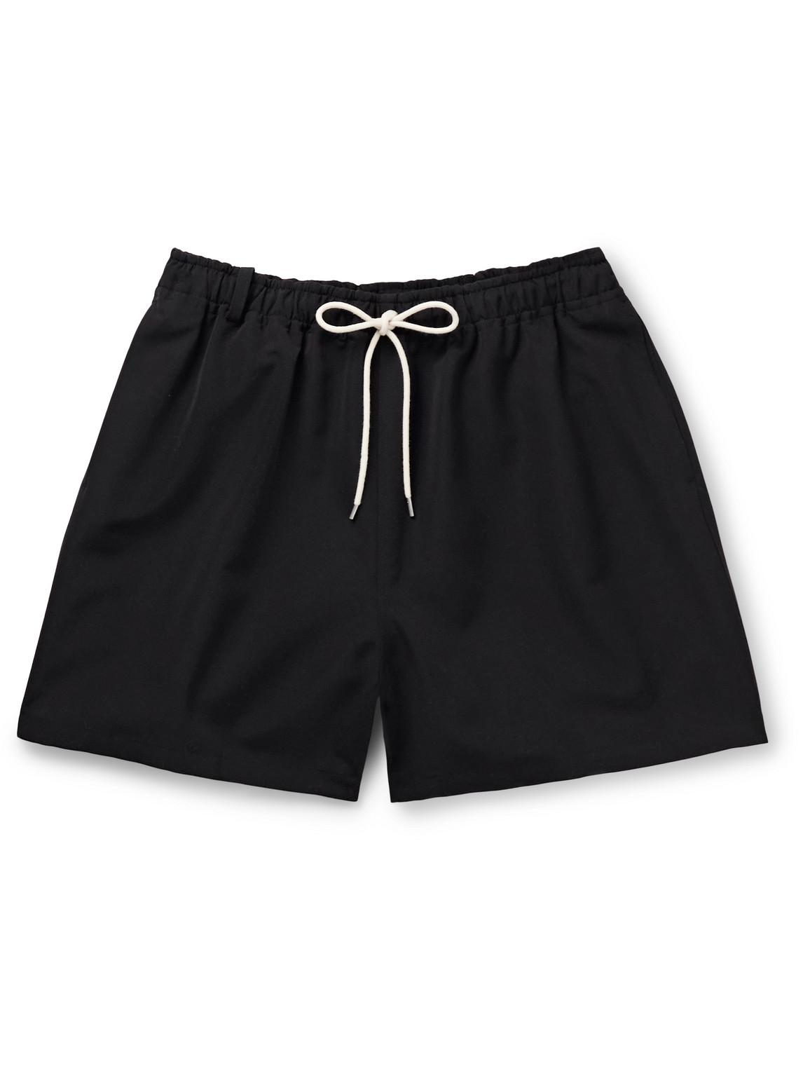 Auralee Light Wool Max Gabardine Shorts | Dark Brown | Canoe